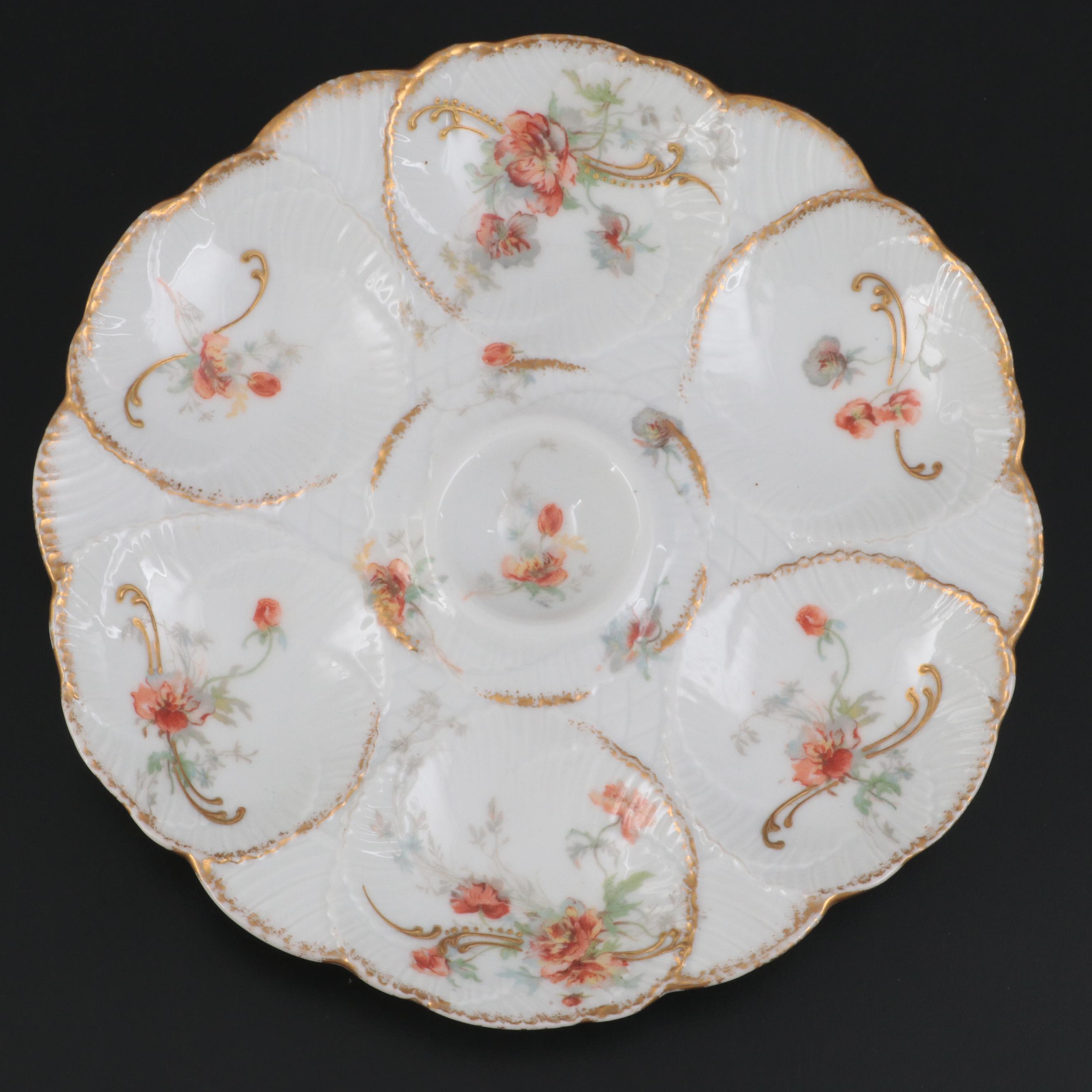 Levi Strauss & Sons and Other French Limoges Porcelain Oyster Plates