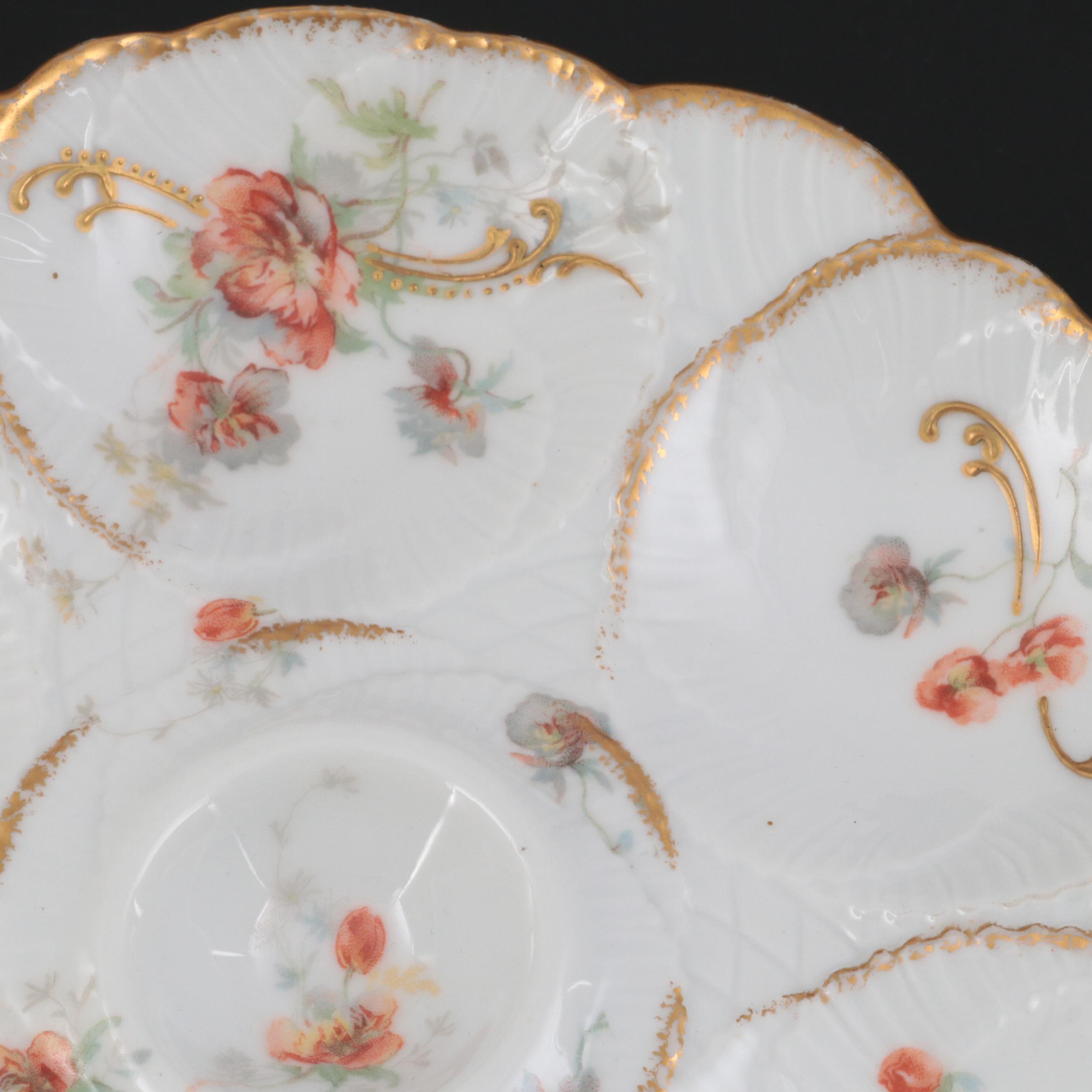 Levi Strauss & Sons and Other French Limoges Porcelain Oyster Plates