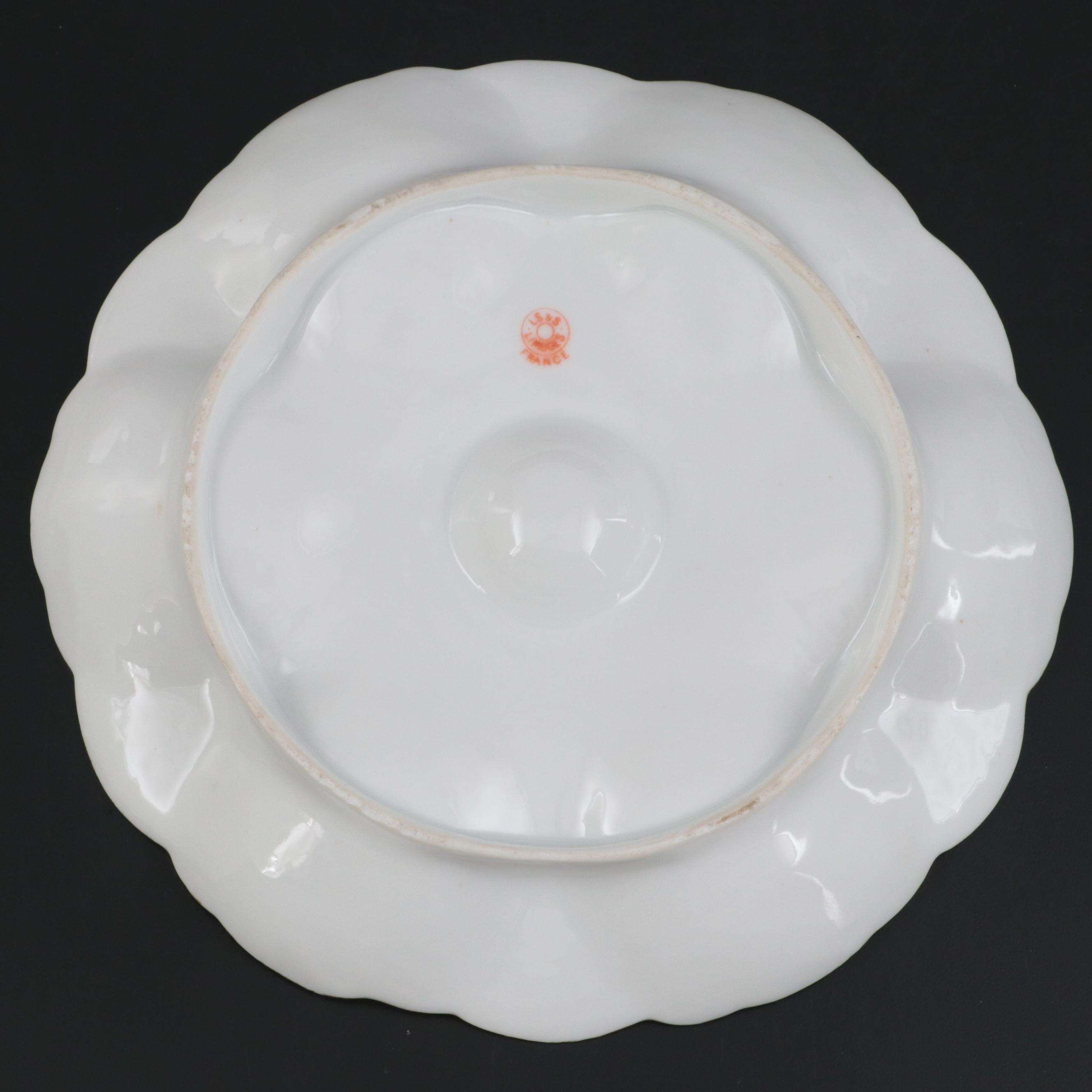 Levi Strauss & Sons and Other French Limoges Porcelain Oyster Plates