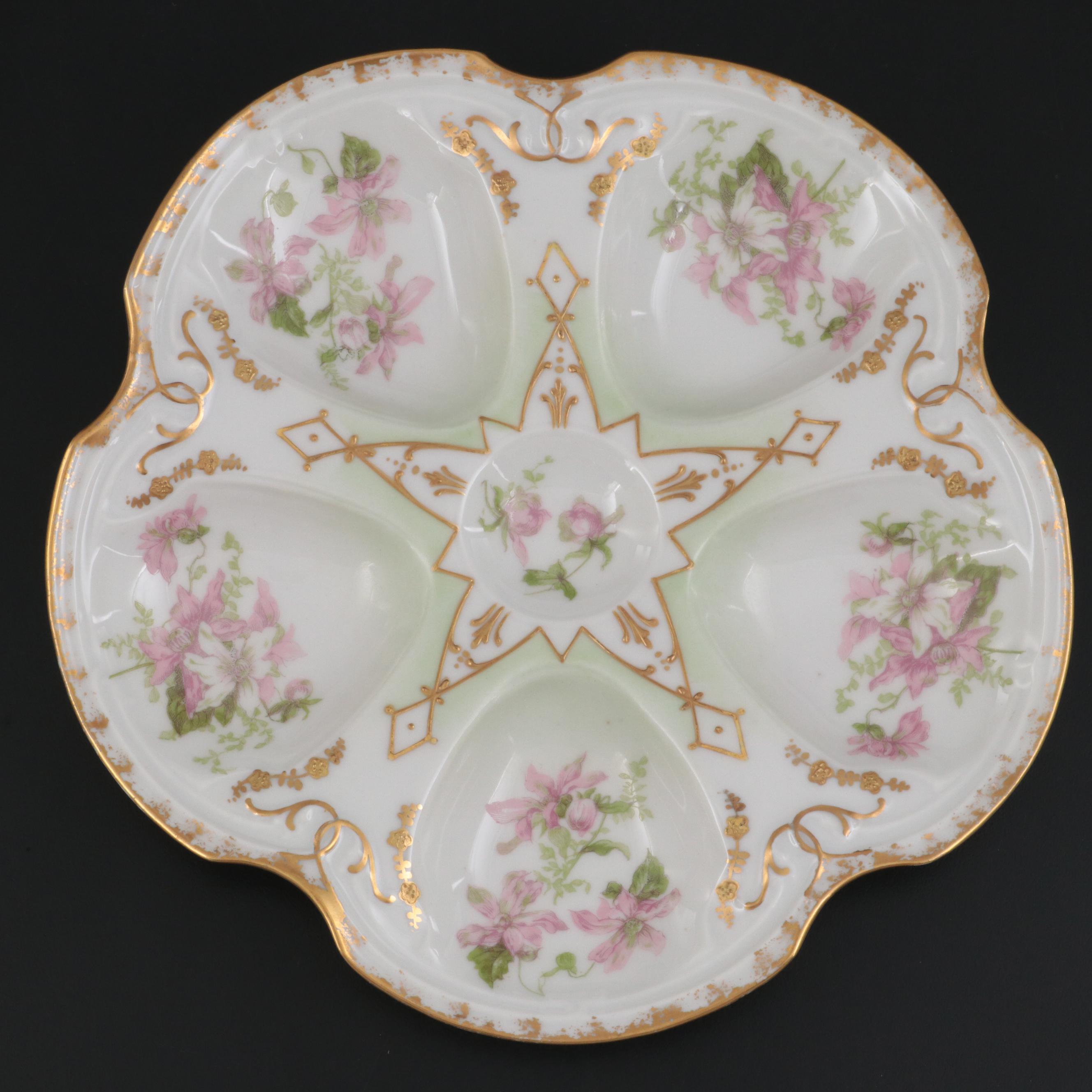 Levi Strauss & Sons and Other French Limoges Porcelain Oyster Plates