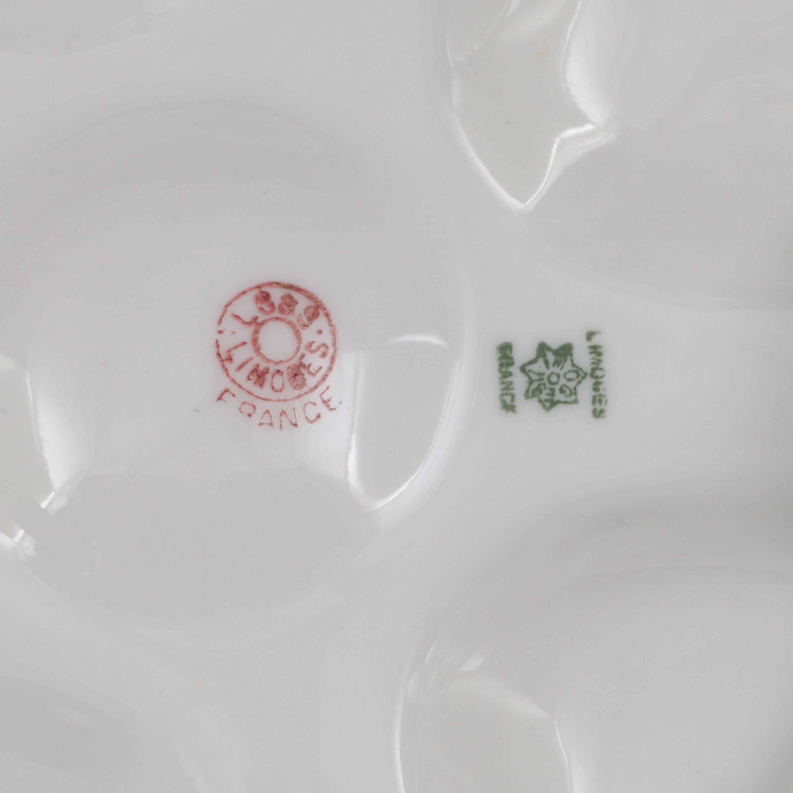 Levi Strauss & Sons and Other French Limoges Porcelain Oyster Plates