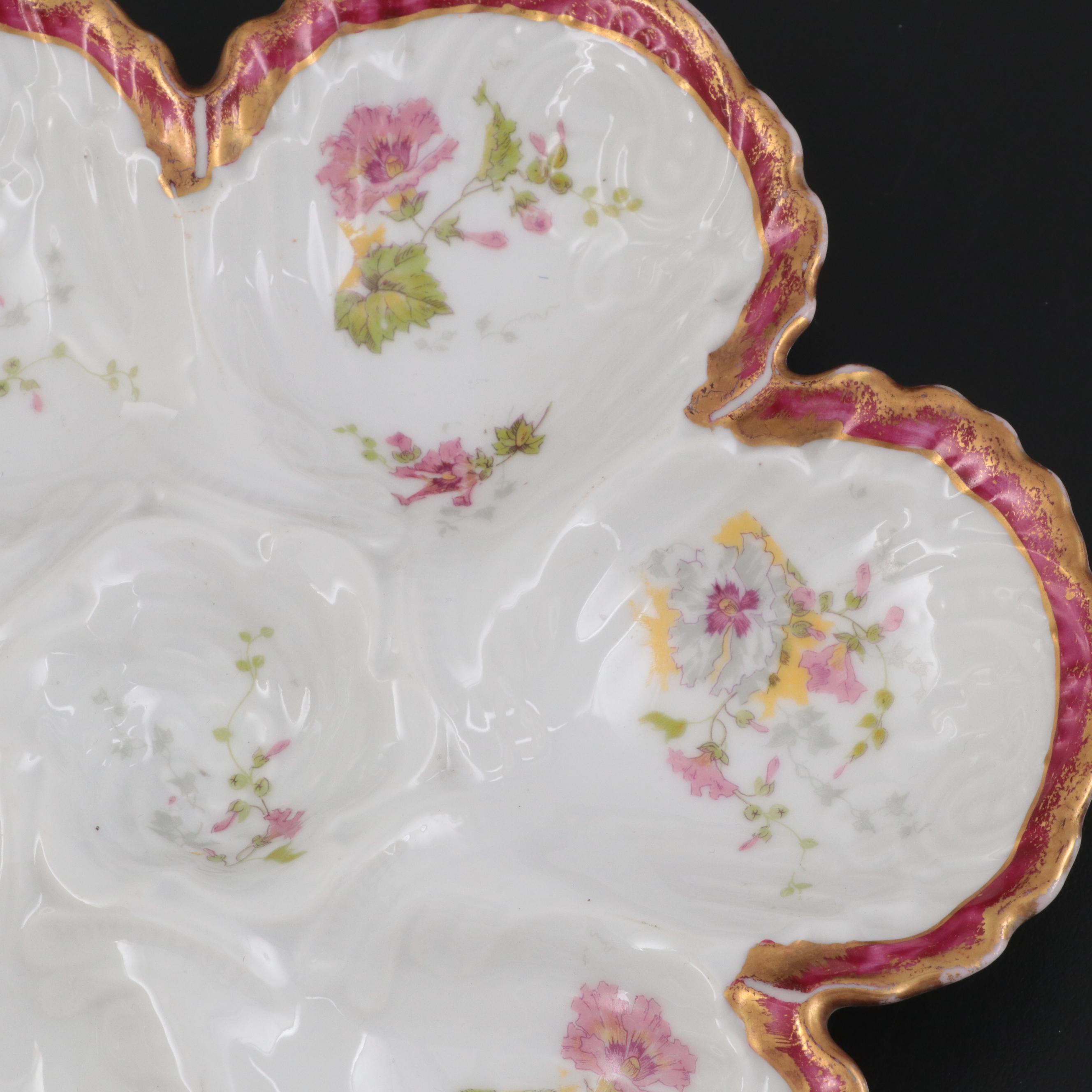 Levi Strauss & Sons and Other French Limoges Porcelain Oyster Plates