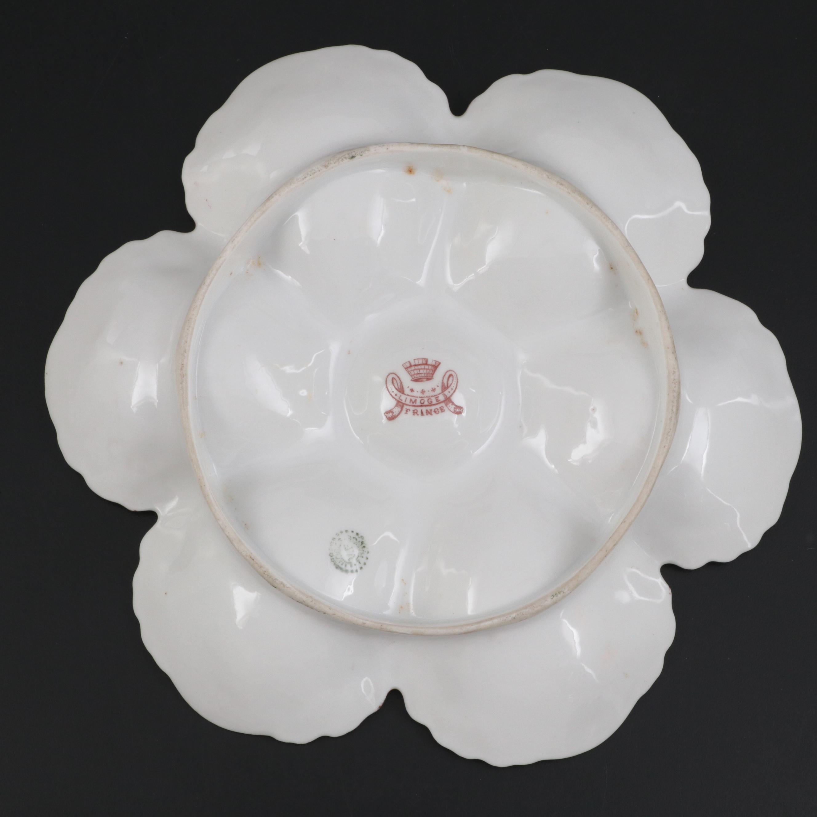 Levi Strauss & Sons and Other French Limoges Porcelain Oyster Plates