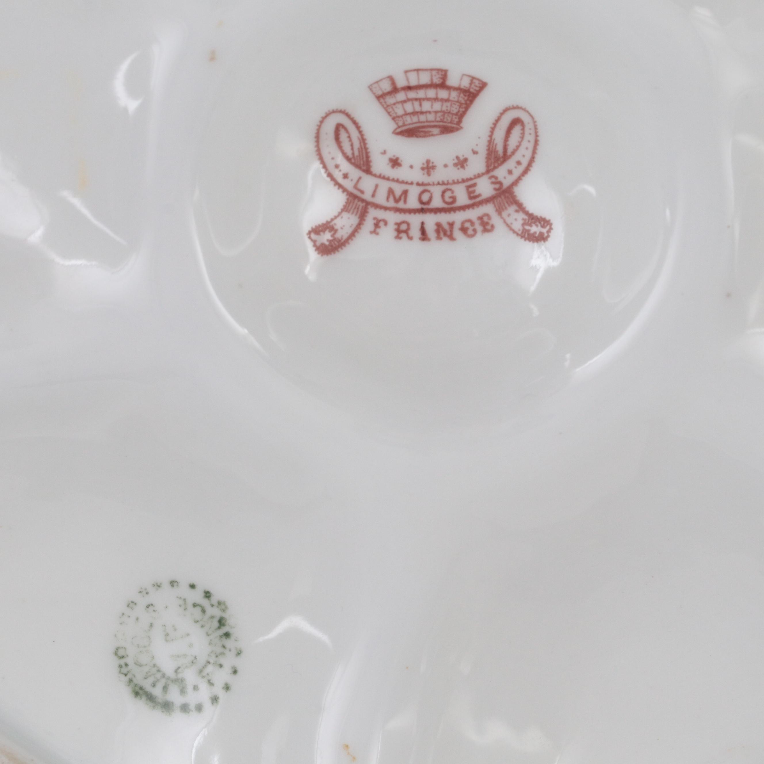 Levi Strauss & Sons and Other French Limoges Porcelain Oyster Plates