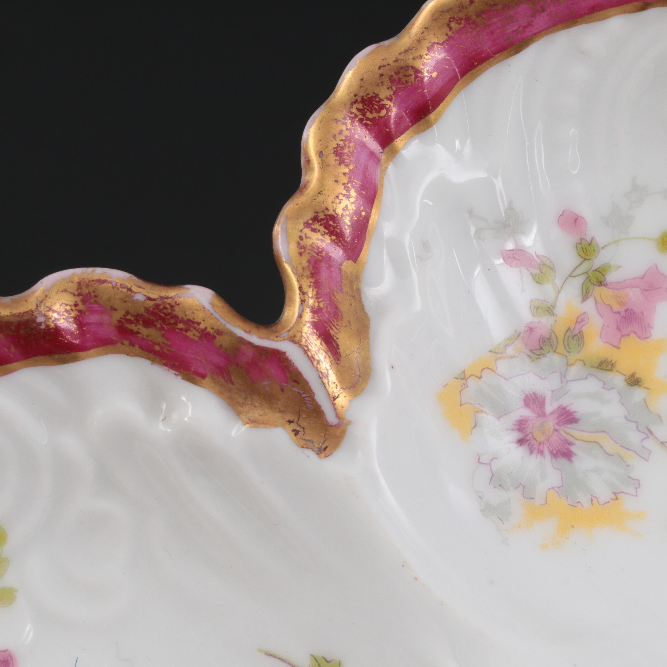 Levi Strauss & Sons and Other French Limoges Porcelain Oyster Plates
