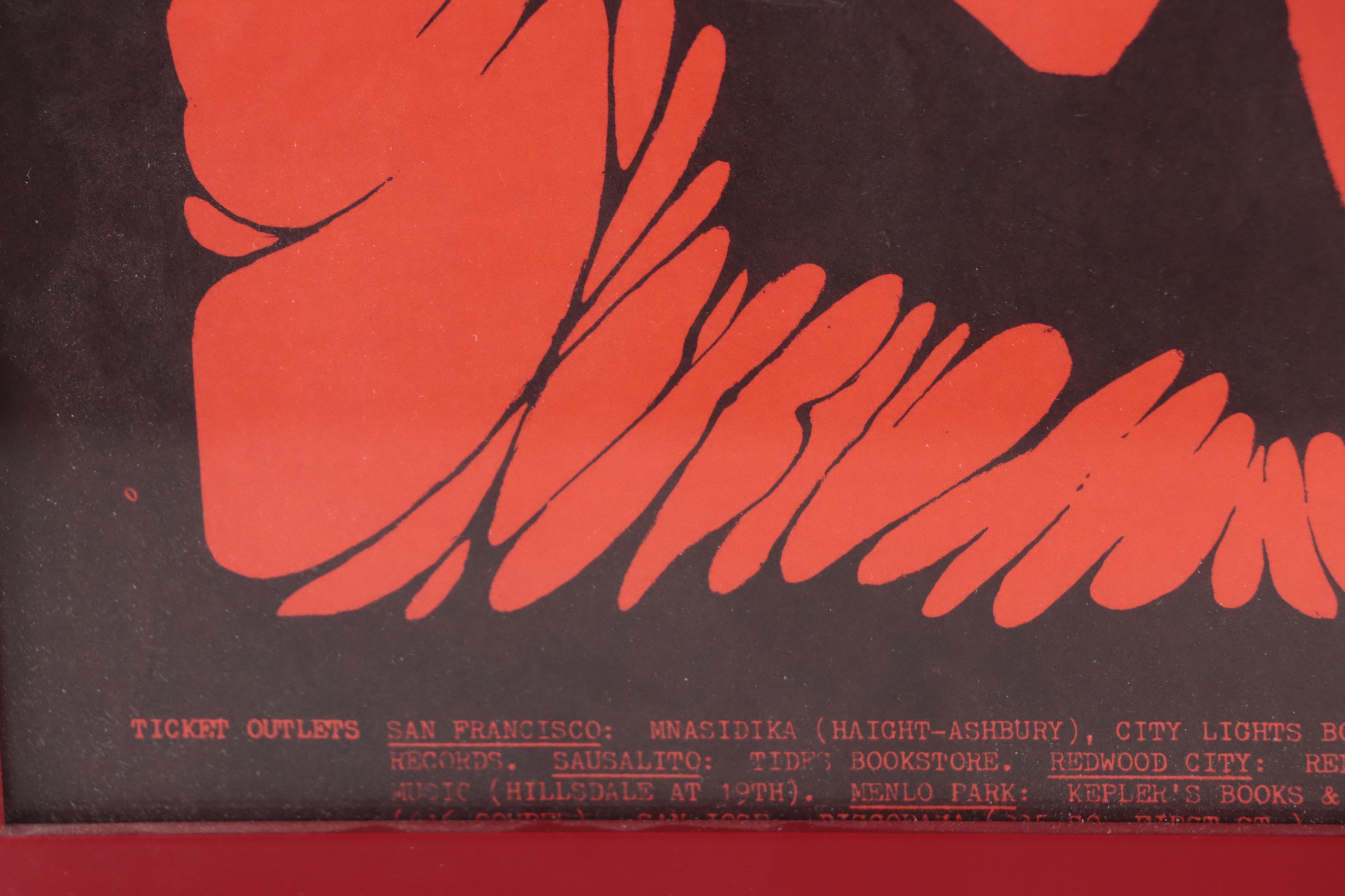 Blood Sweat and Tears Color Lithograph Stanley Mouse Concert Poster, 1967