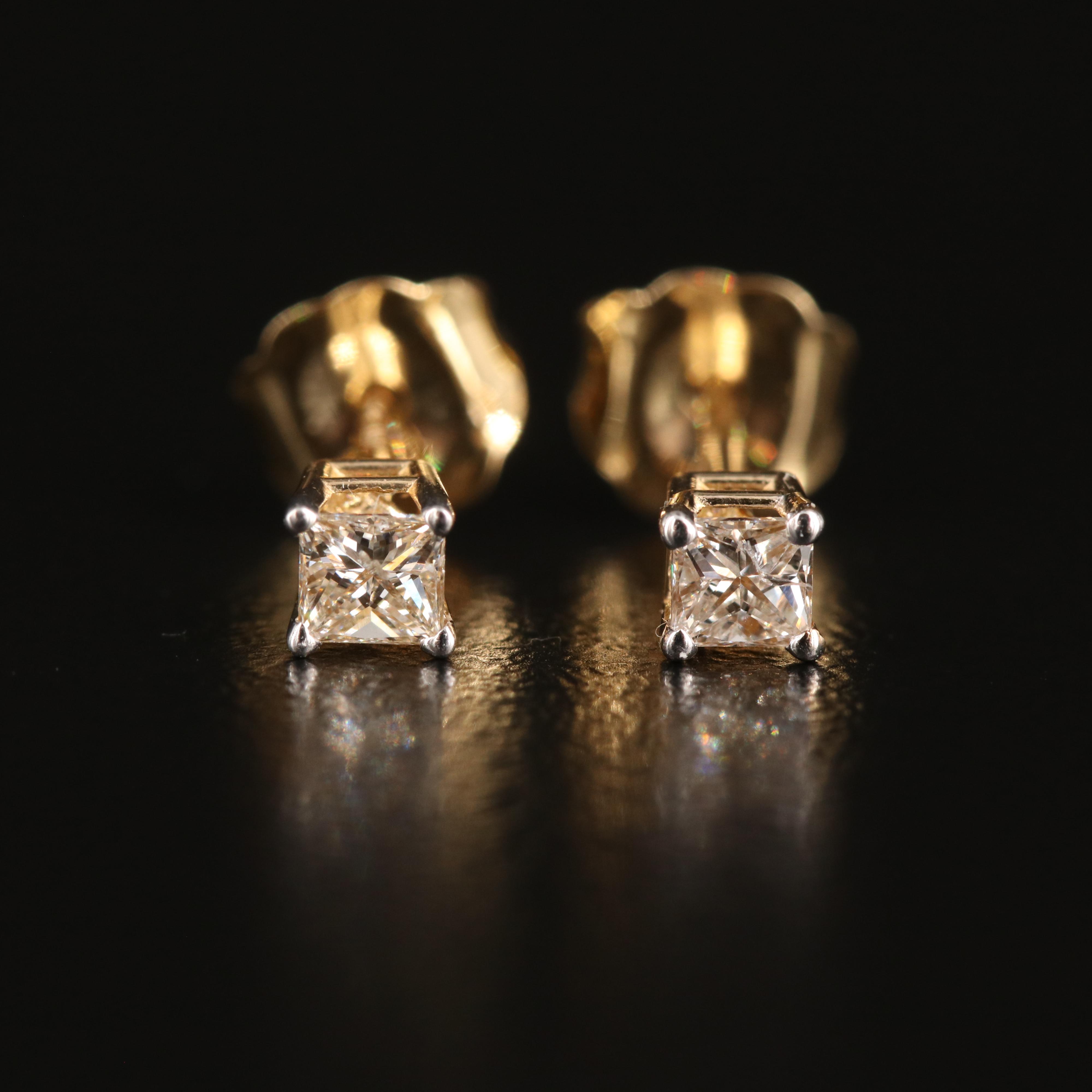 14K 0.20 CTW Diamond Stud Earrings