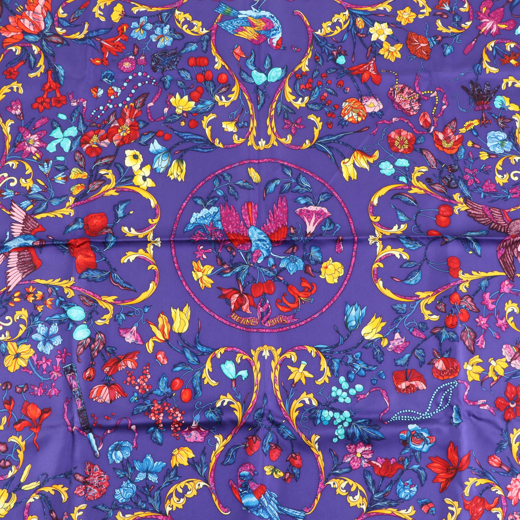 Hermès "Pierres d'Orient et d'Occident" Silk Twill Scarf with Box