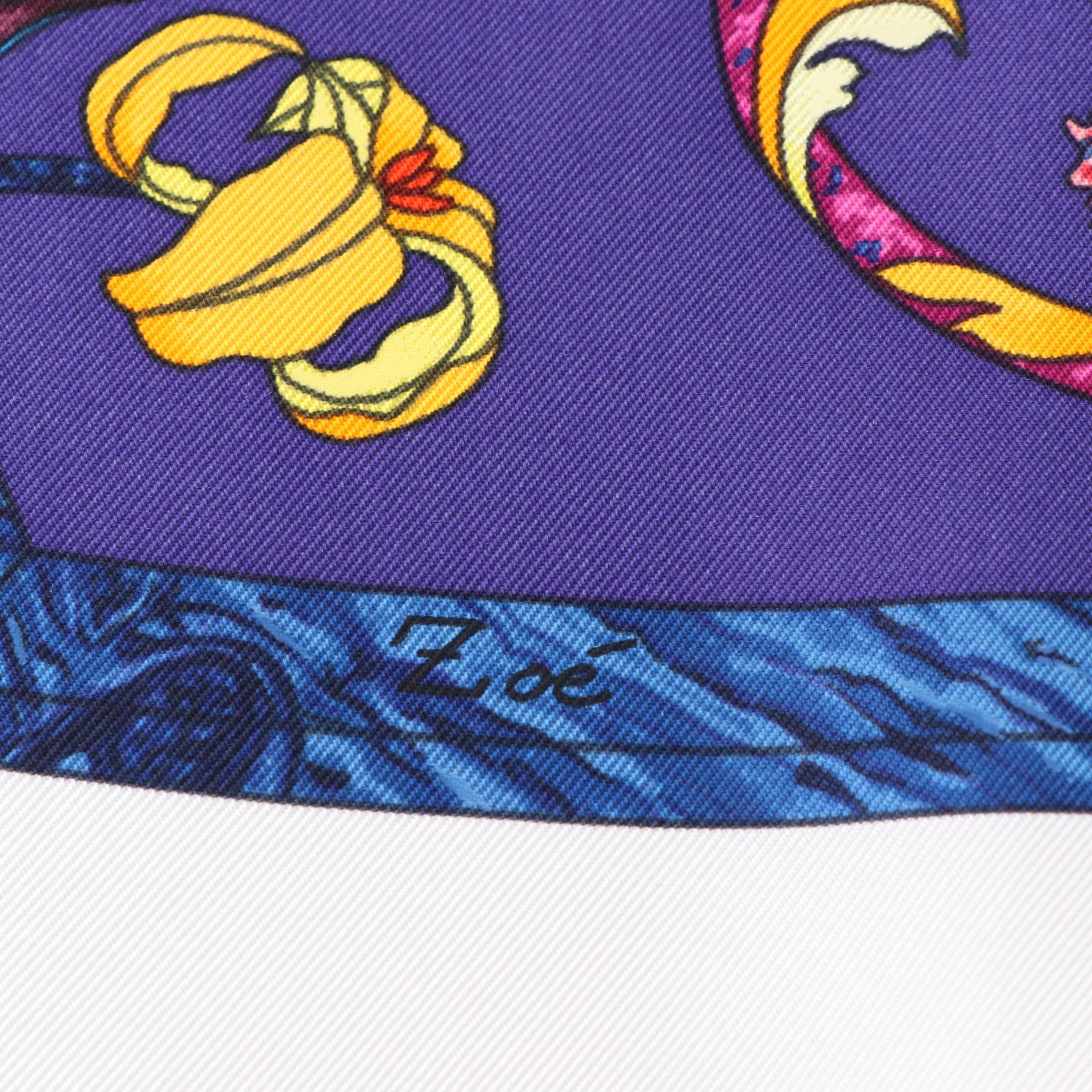 Hermès "Pierres d'Orient et d'Occident" Silk Twill Scarf with Box