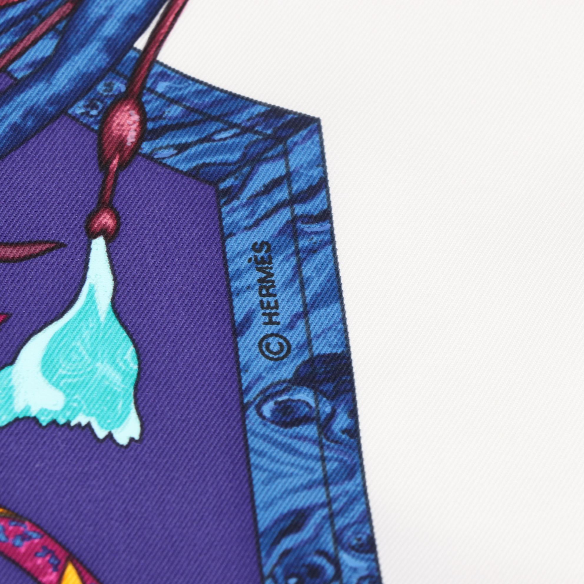 Hermès "Pierres d'Orient et d'Occident" Silk Twill Scarf with Box