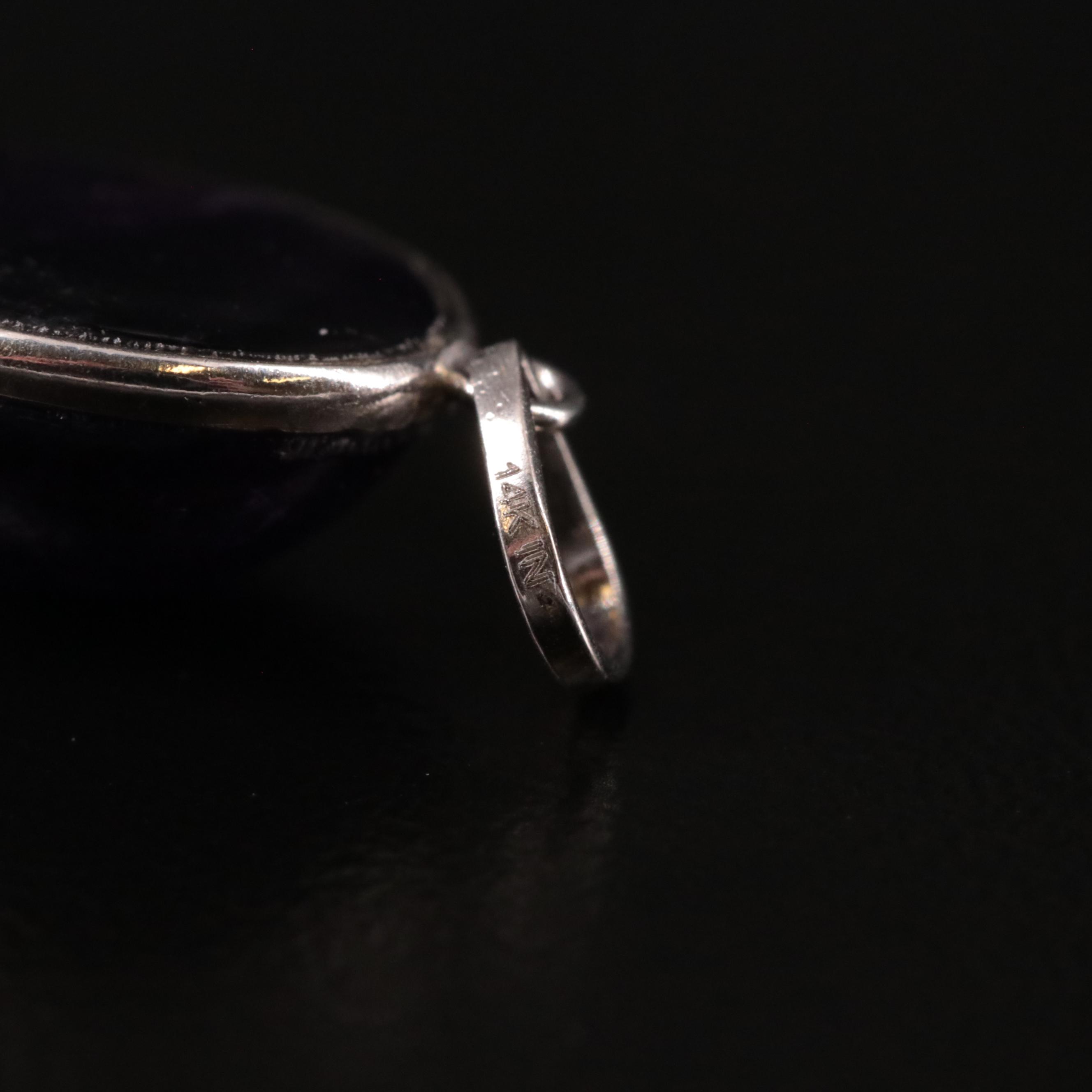 14K Amethyst Pendant
