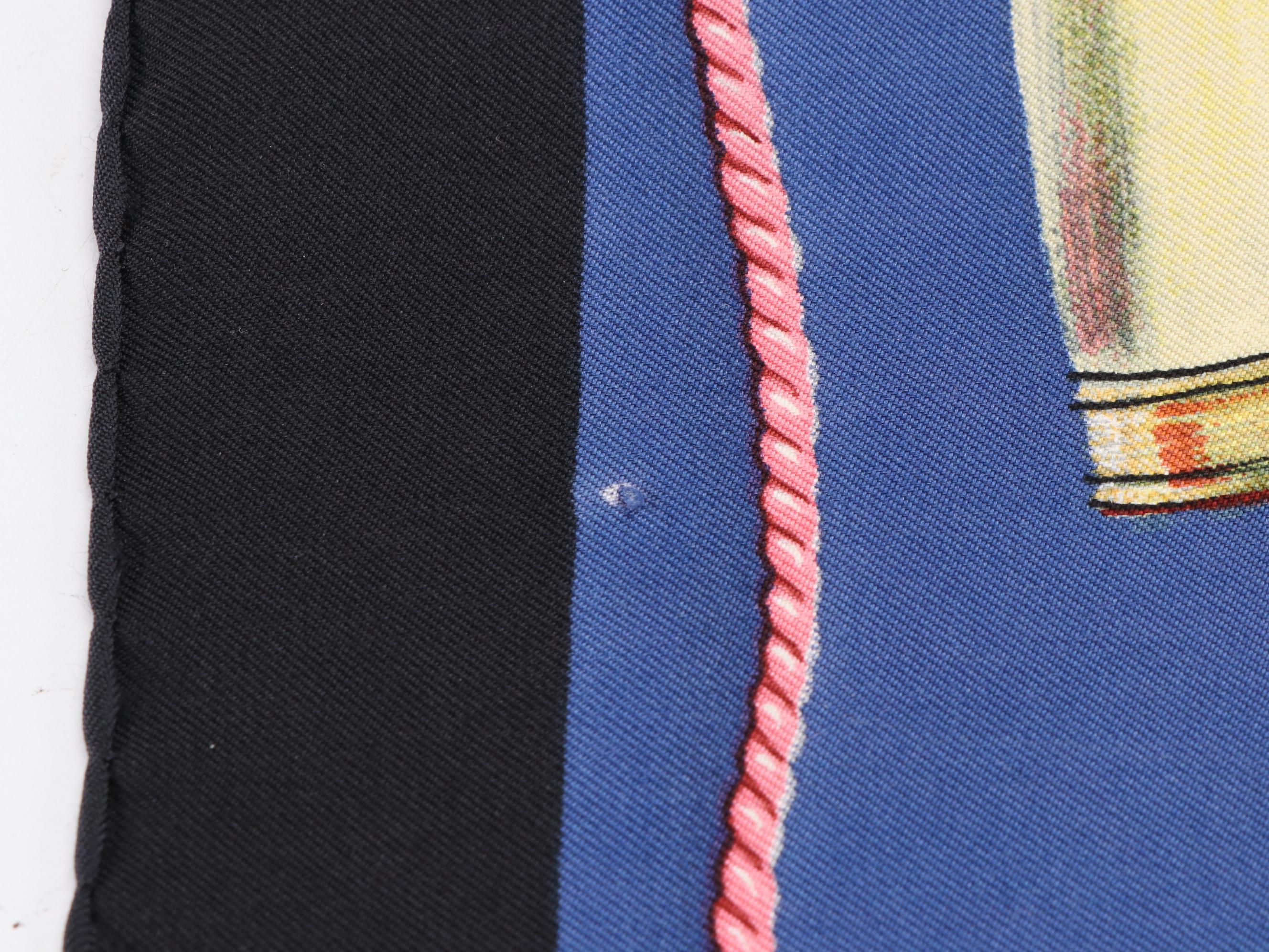 Hermès "Les Fusils" Scarf 90 in Silk Twill