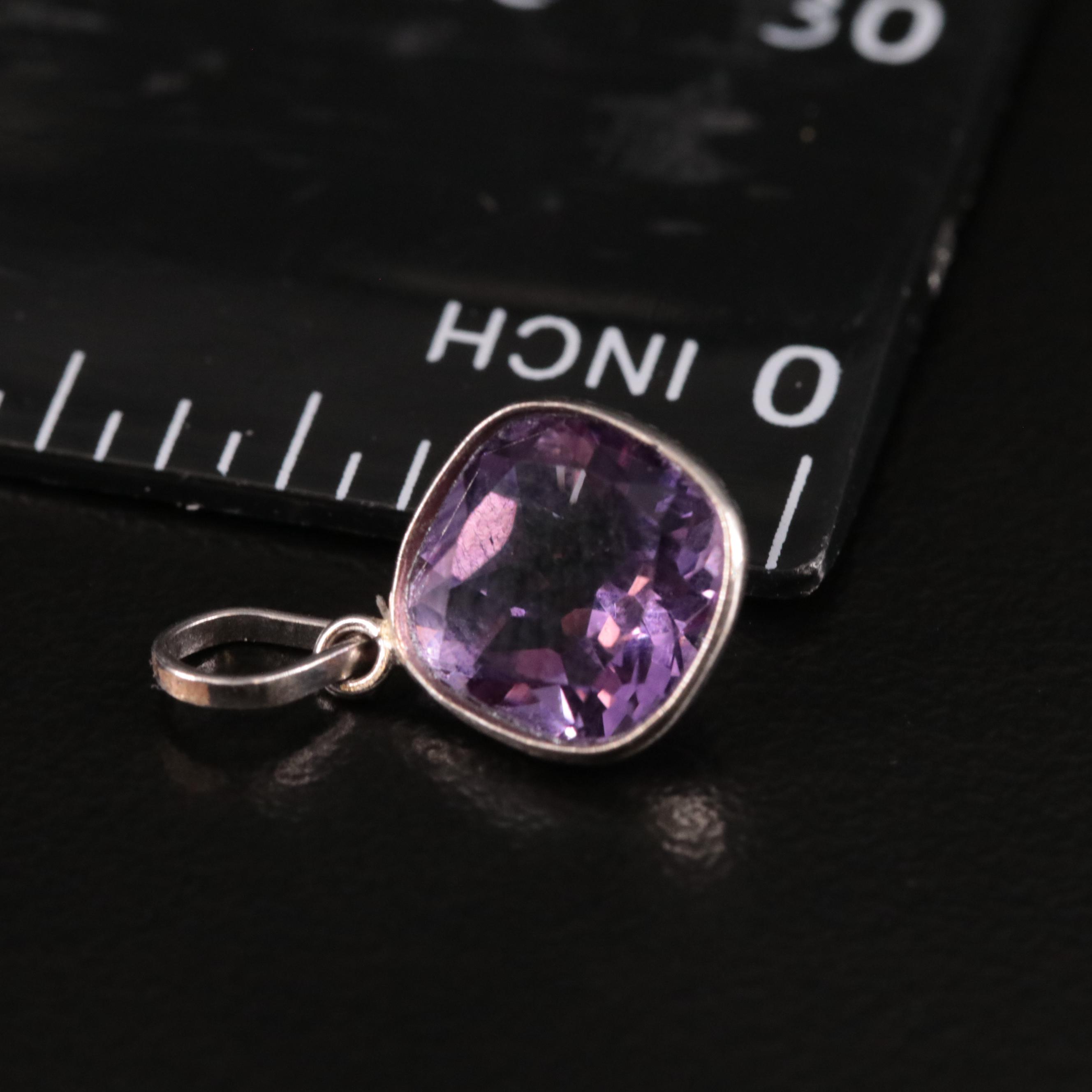 14K Amethyst Pendant