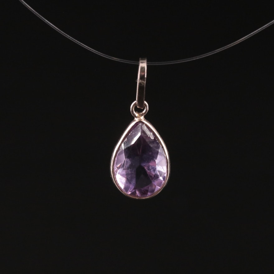 14K Amethyst Pendant