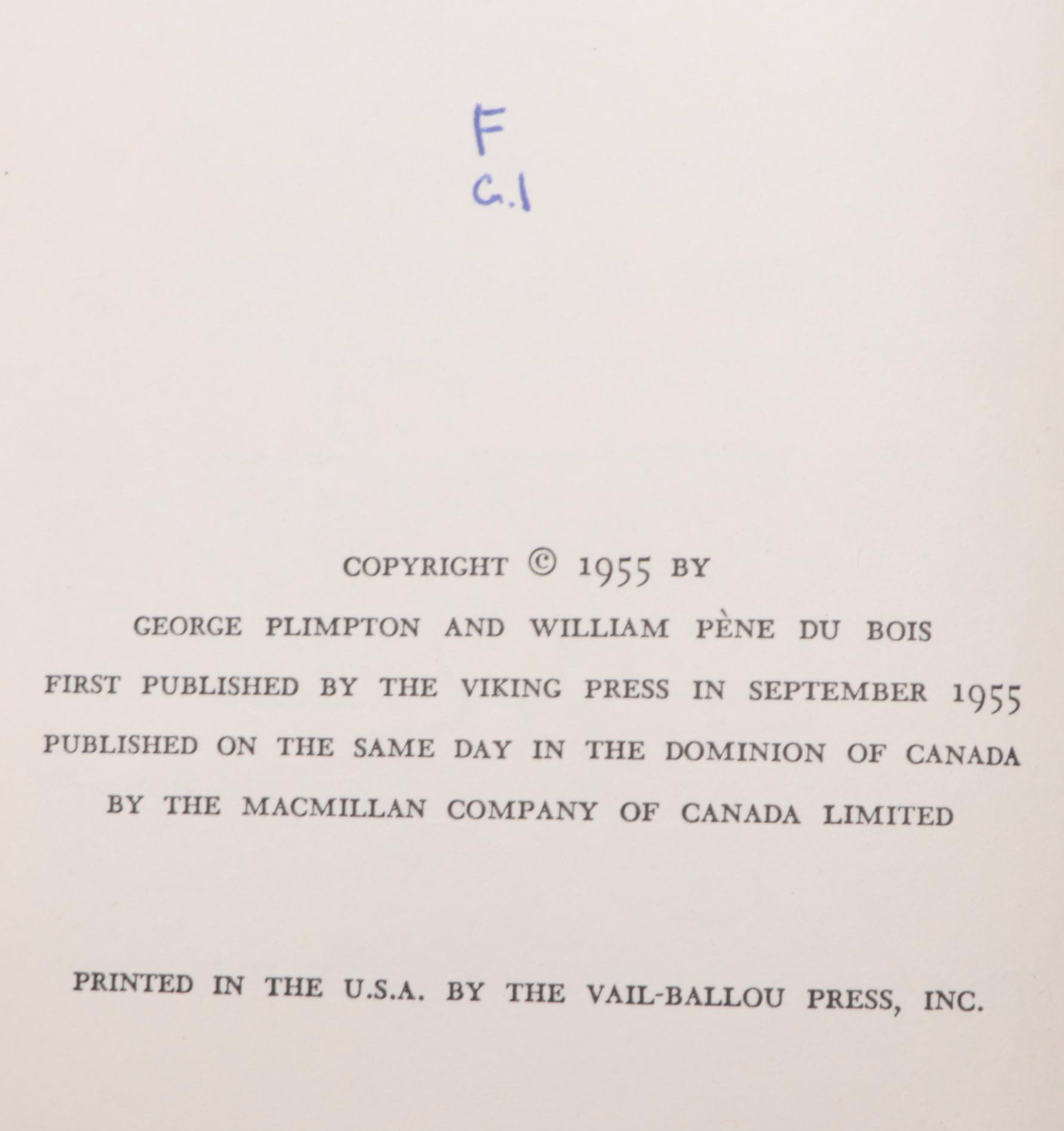 First Edition "Paper Lion" by George Plimpton and More, Mid-20th Century