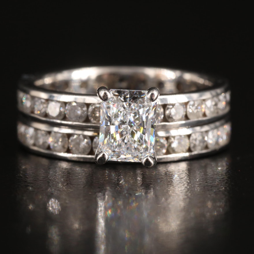 10K 3.63 CTW Lab Grown Diamond Ring Set