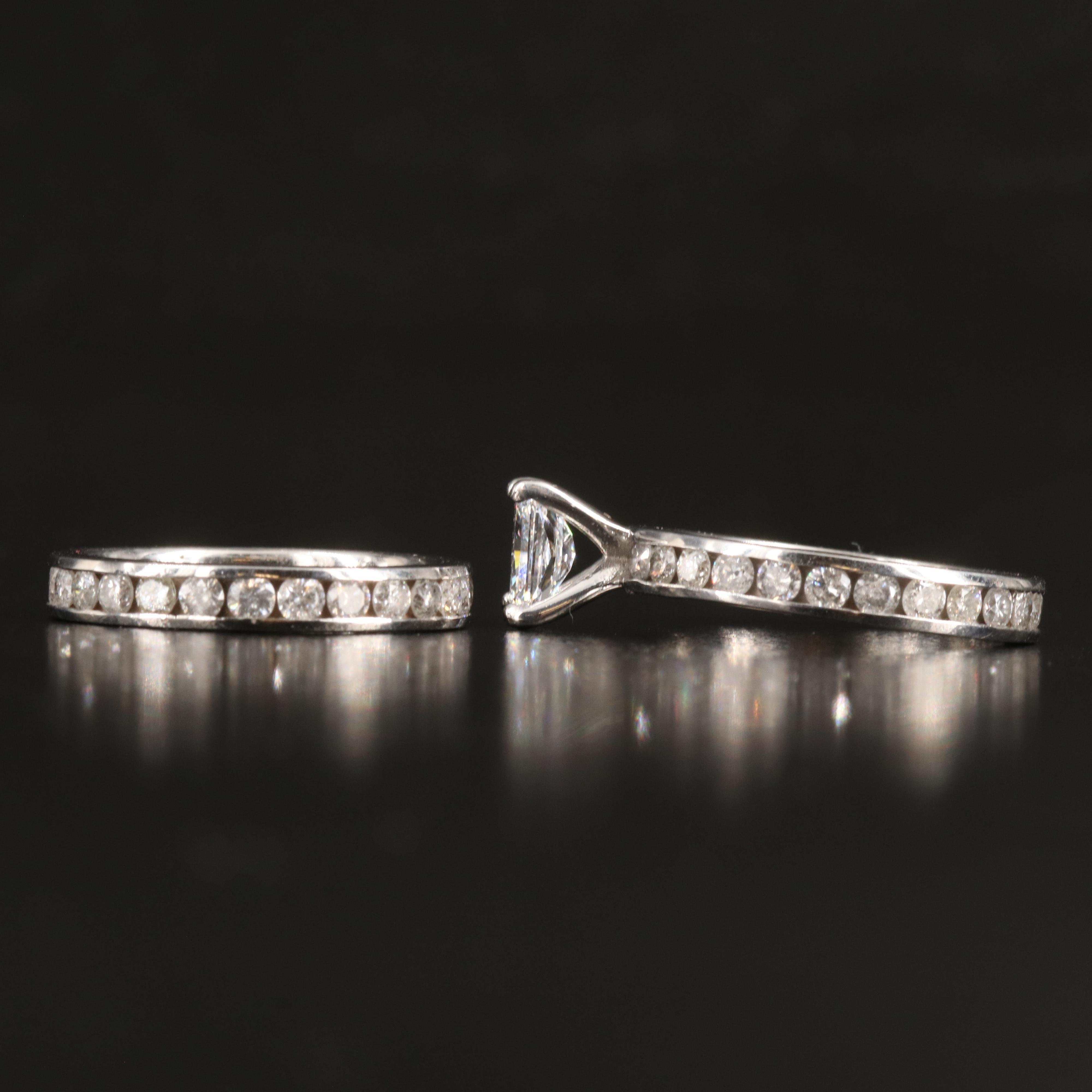 10K 3.63 CTW Lab Grown Diamond Ring Set