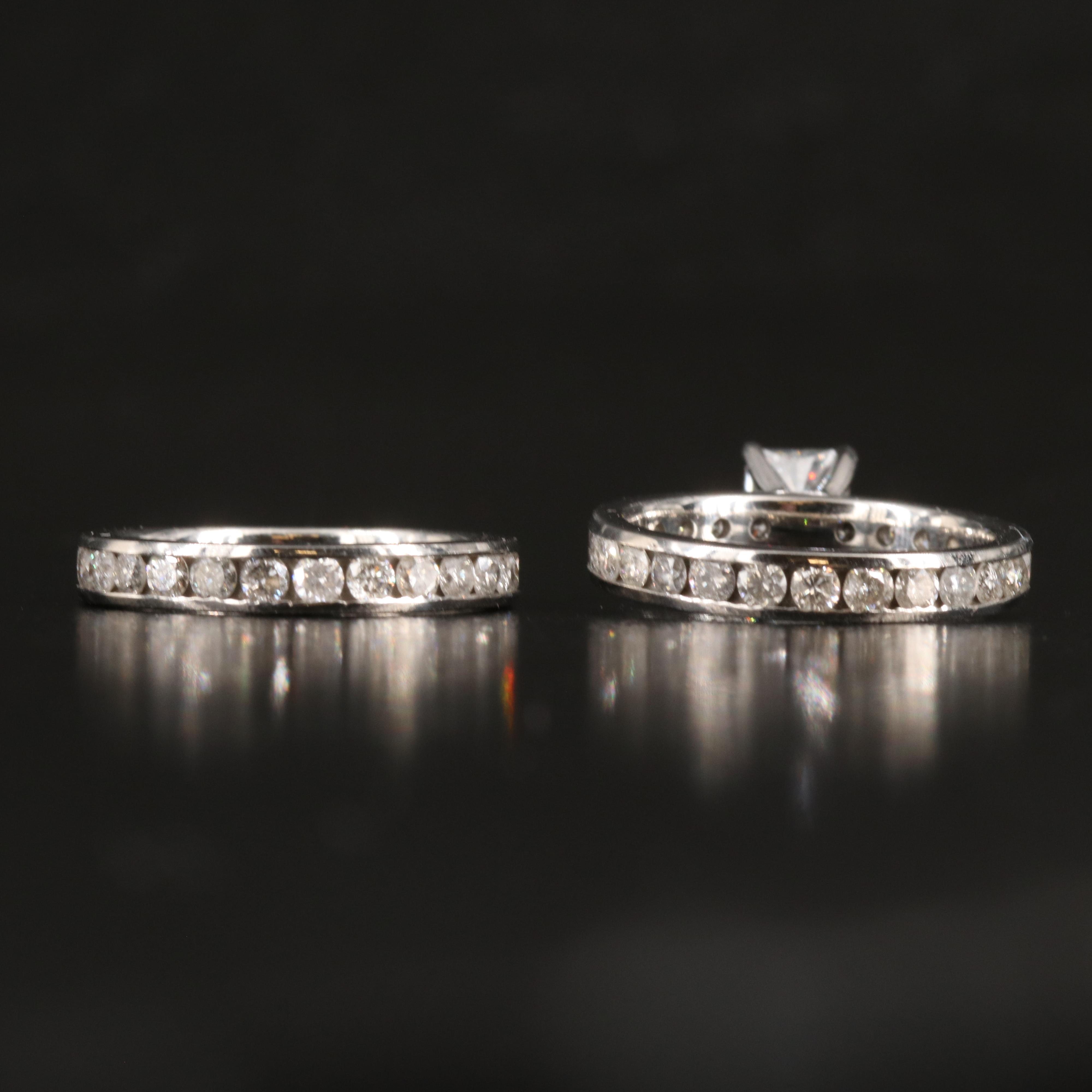 10K 3.63 CTW Lab Grown Diamond Ring Set
