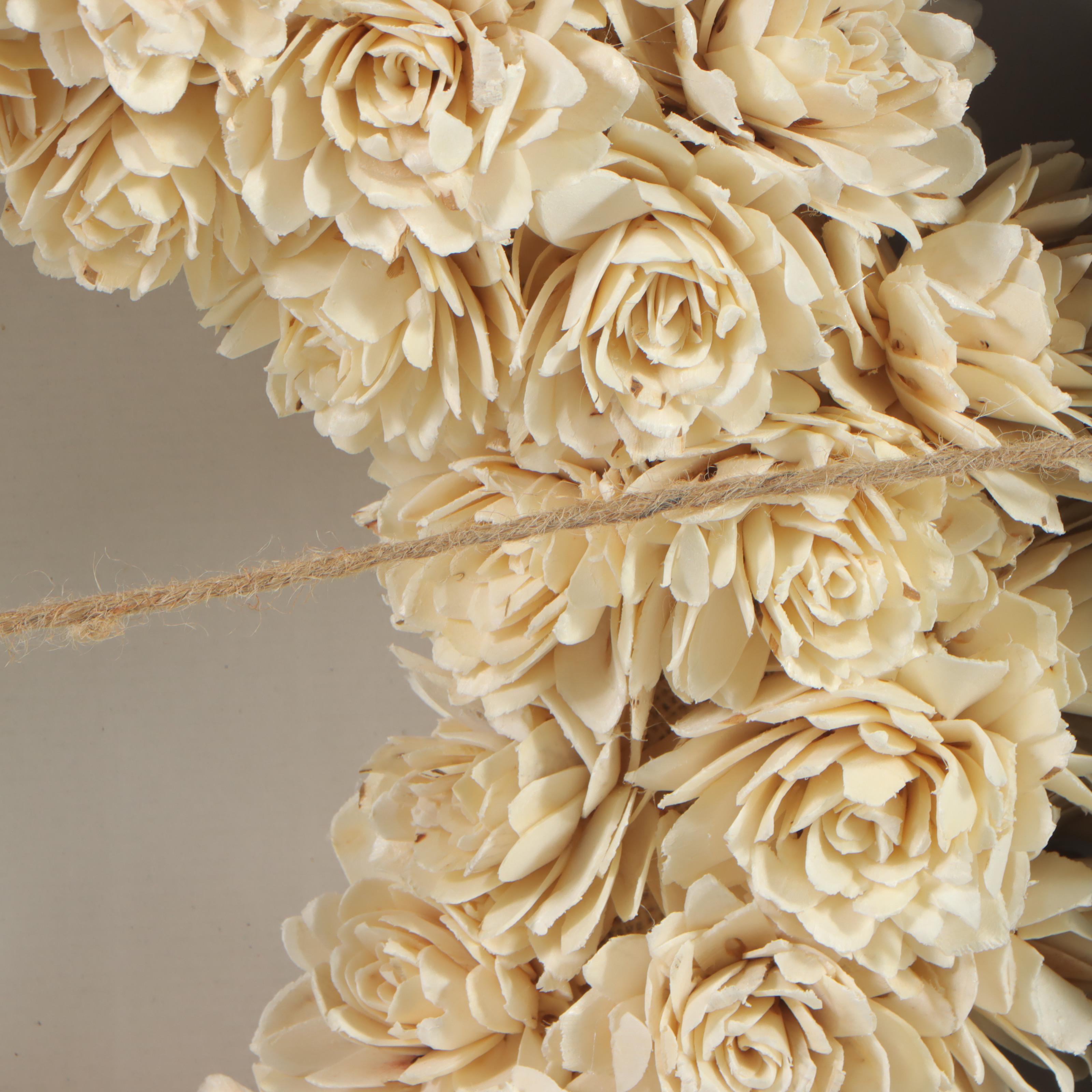 Threshold White Shola Wood Flower Wreath