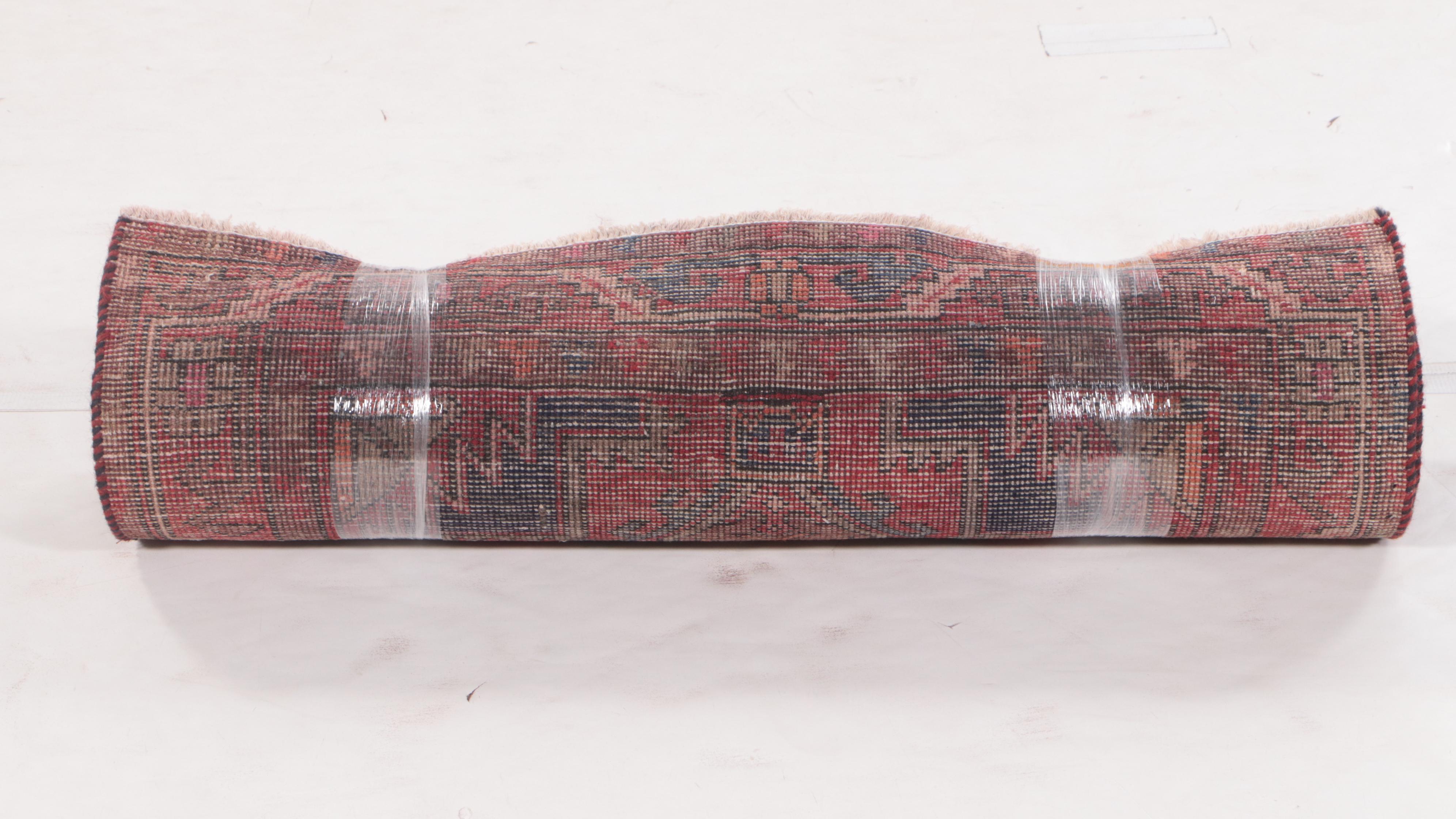 3'2 x 12'4 Hand-Knotted Caucasian Daghestan Long Rug