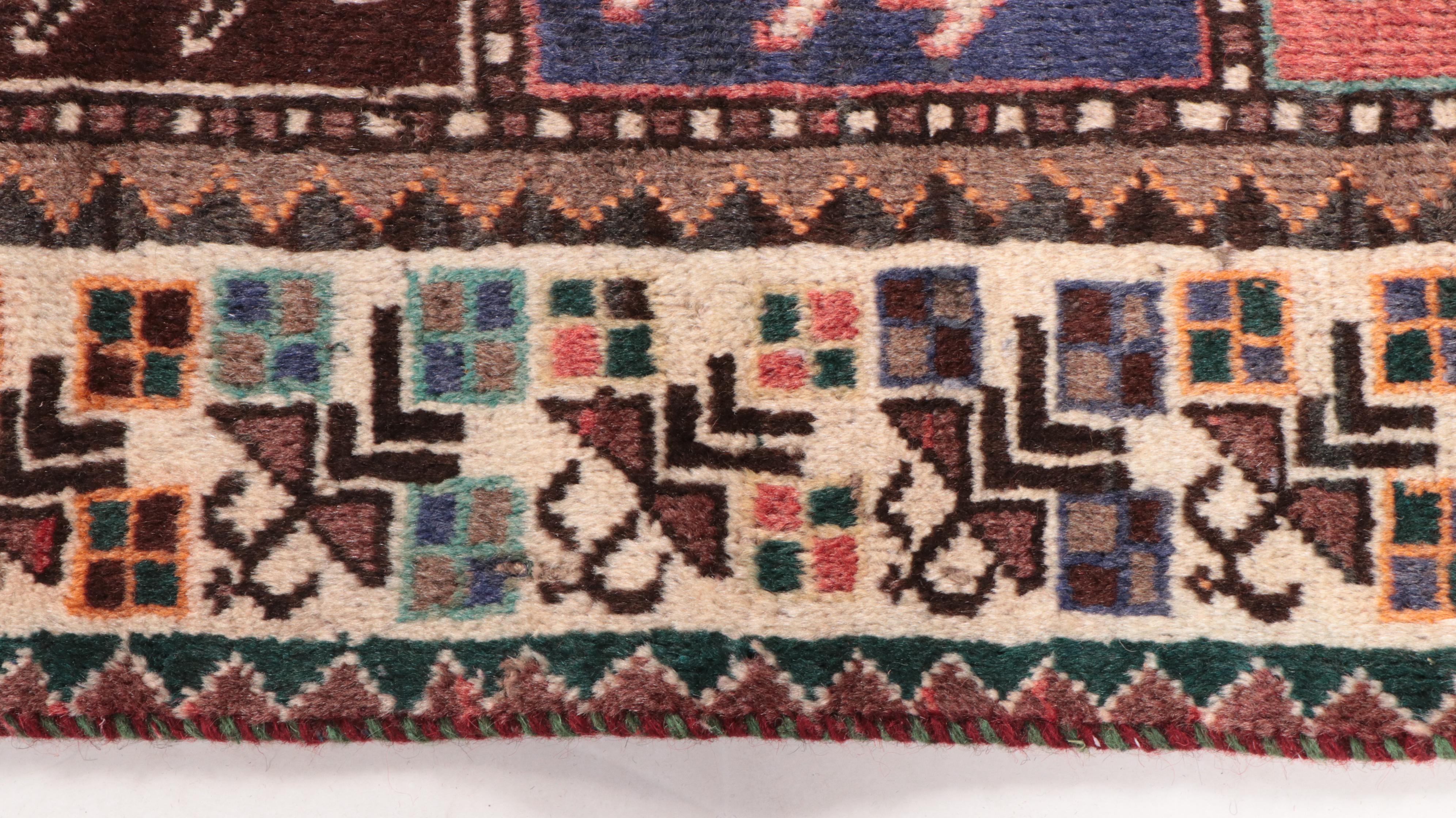 4'11 x 9'1 Hand-Knotted Persian Bakhtiari Garden Panel Area Rug