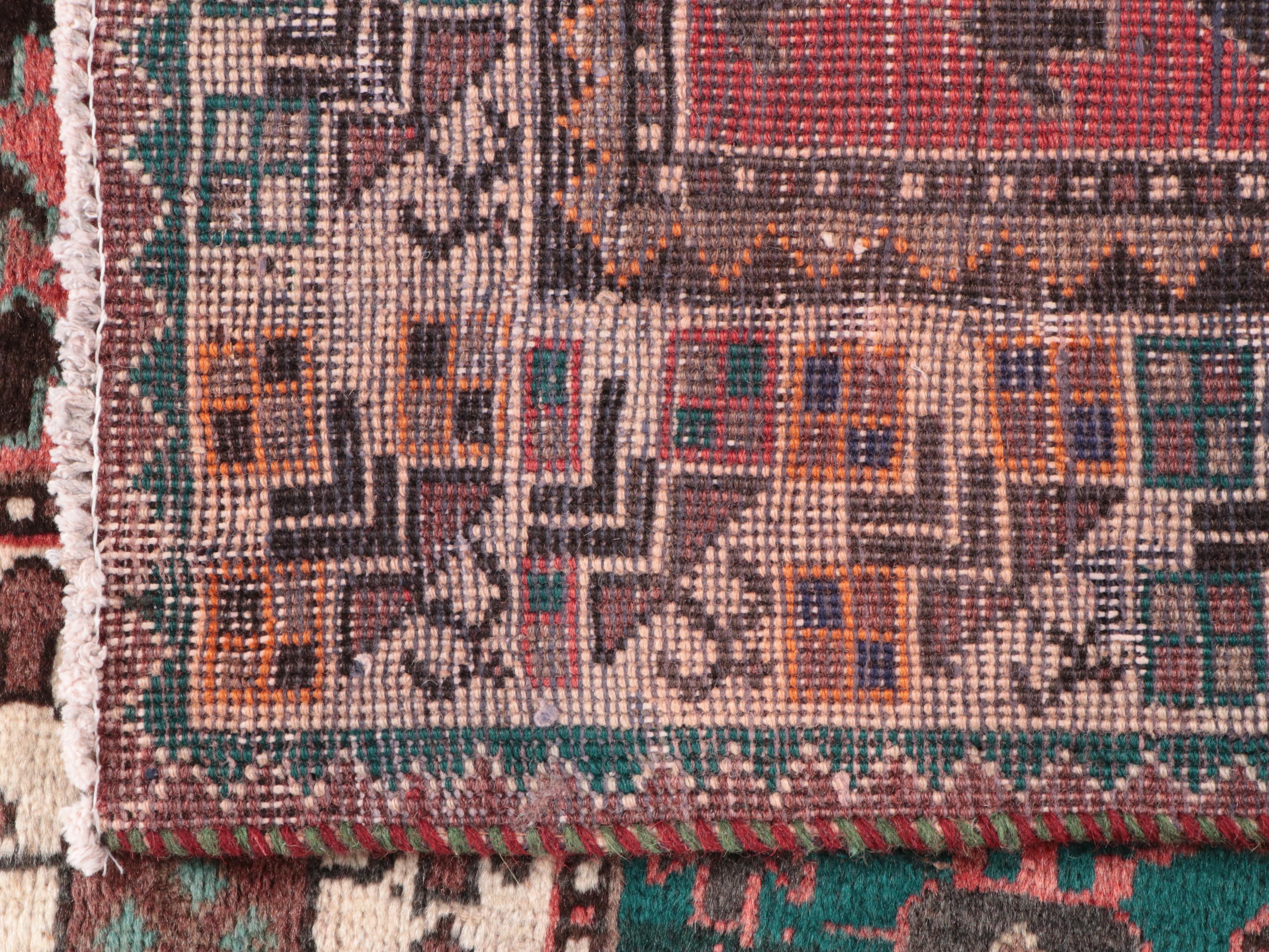 4'11 x 9'1 Hand-Knotted Persian Bakhtiari Garden Panel Area Rug