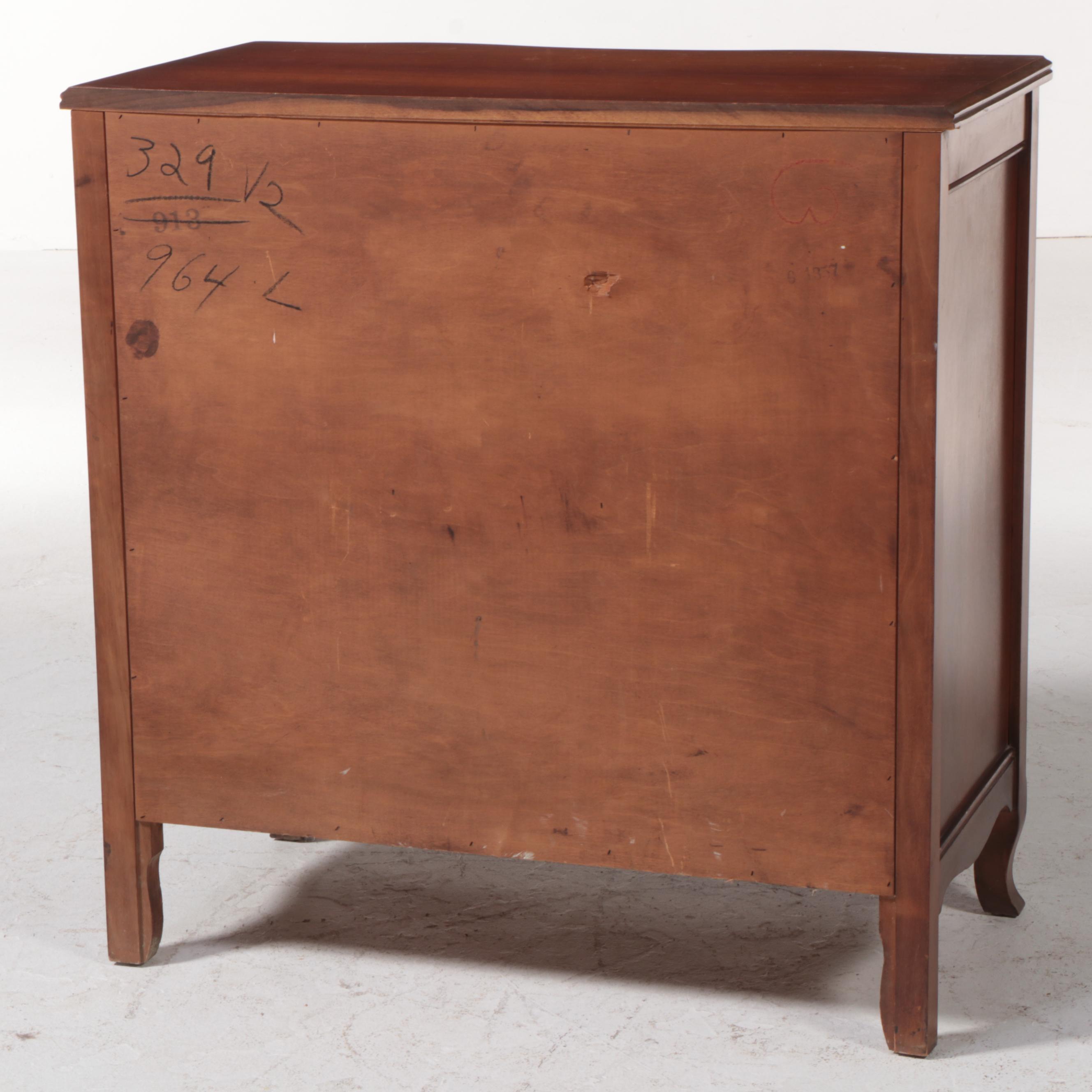 Louis XV Style Cherrywood Finish Chest of Drawers