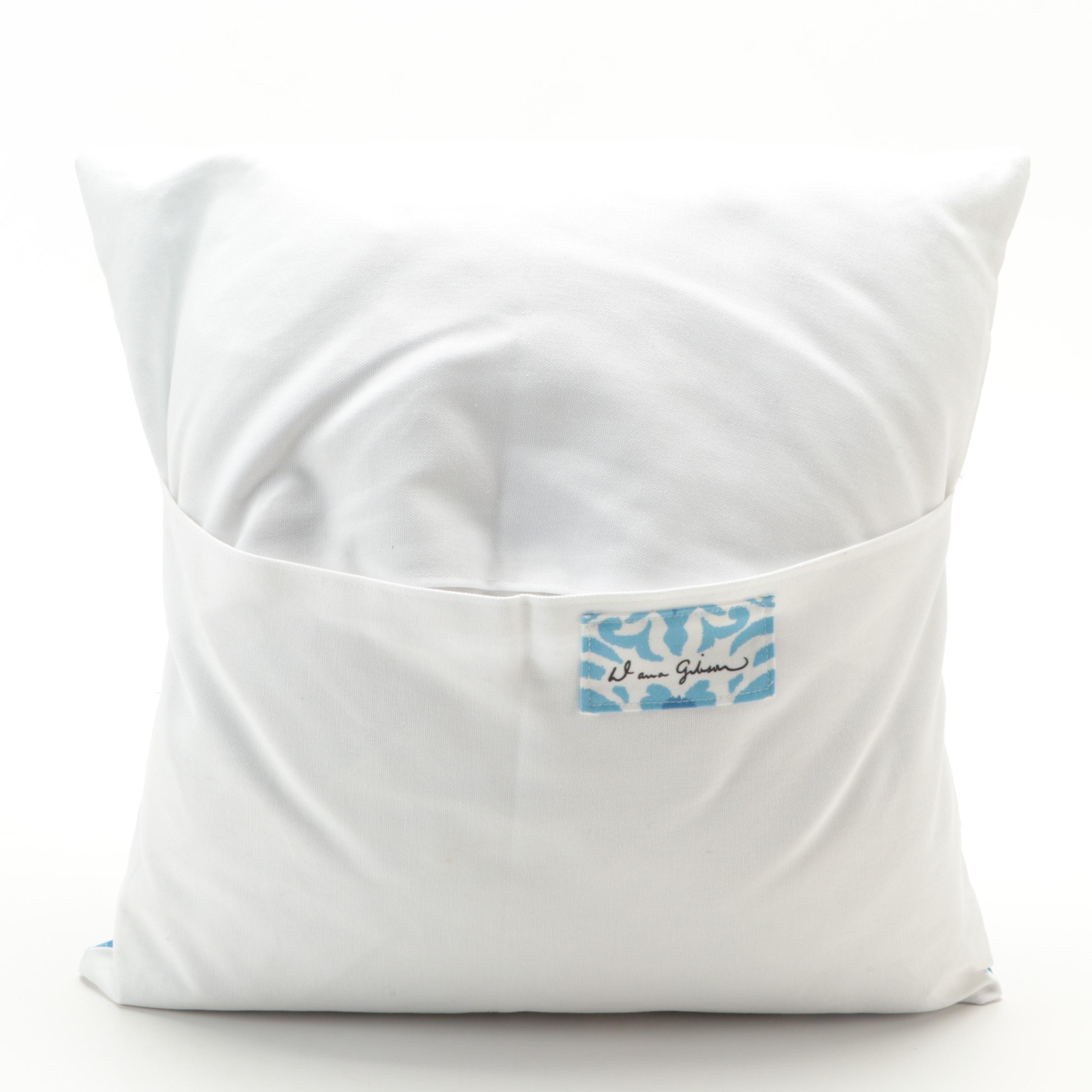 Dana Gibson "Grackle" Pillow with Aubusson Style Tapestry Weave Pillows