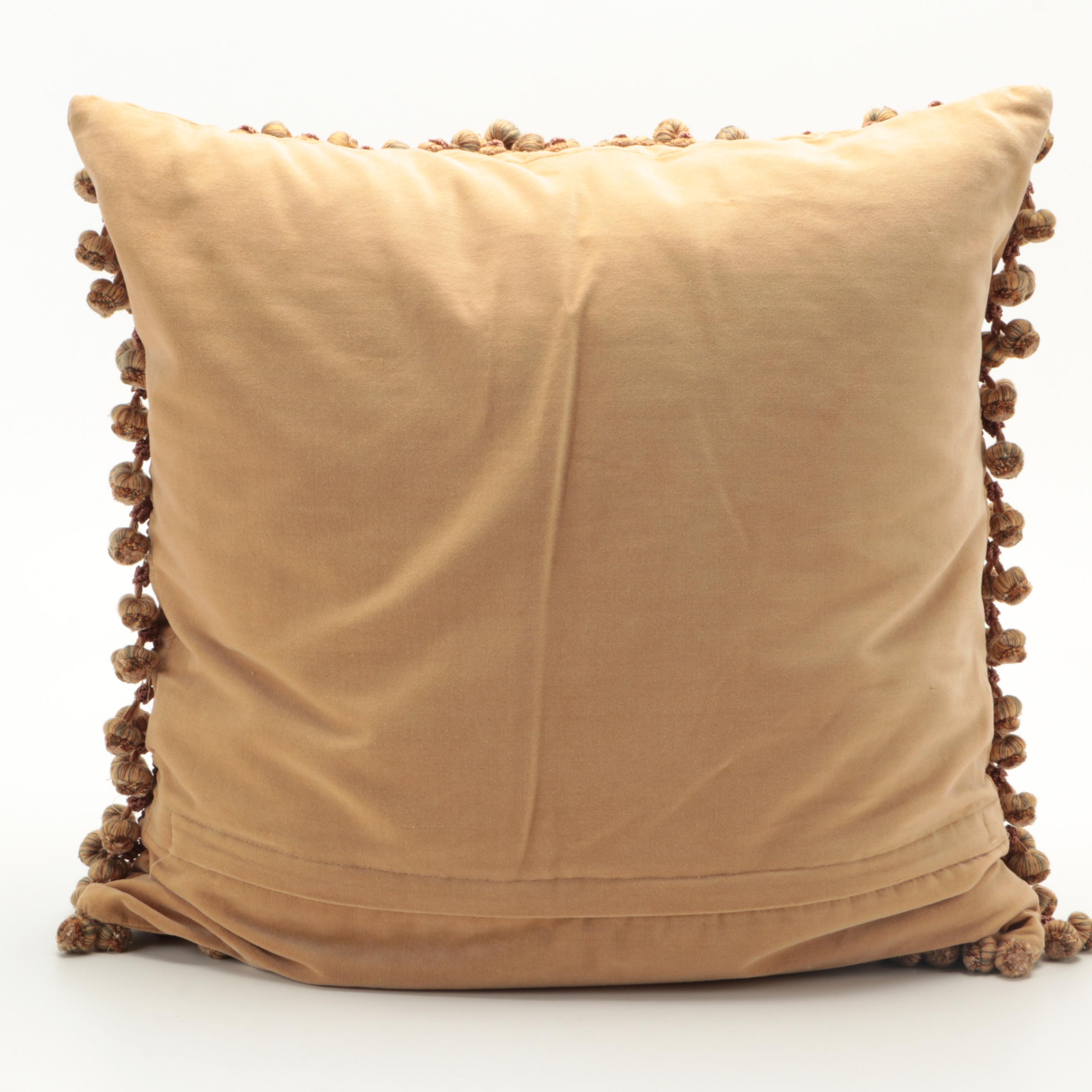Dana Gibson "Grackle" Pillow with Aubusson Style Tapestry Weave Pillows