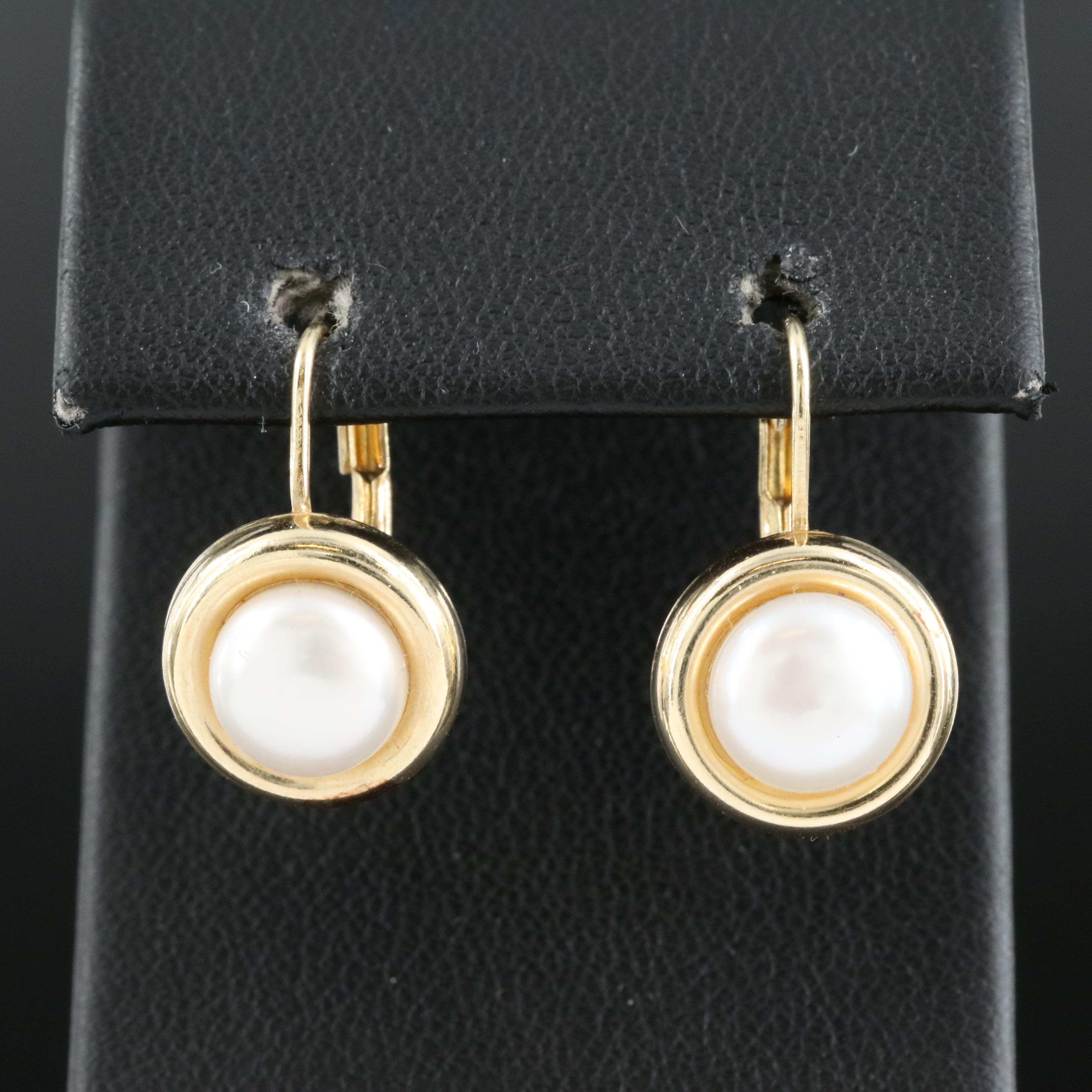 14K Pearl Earrings