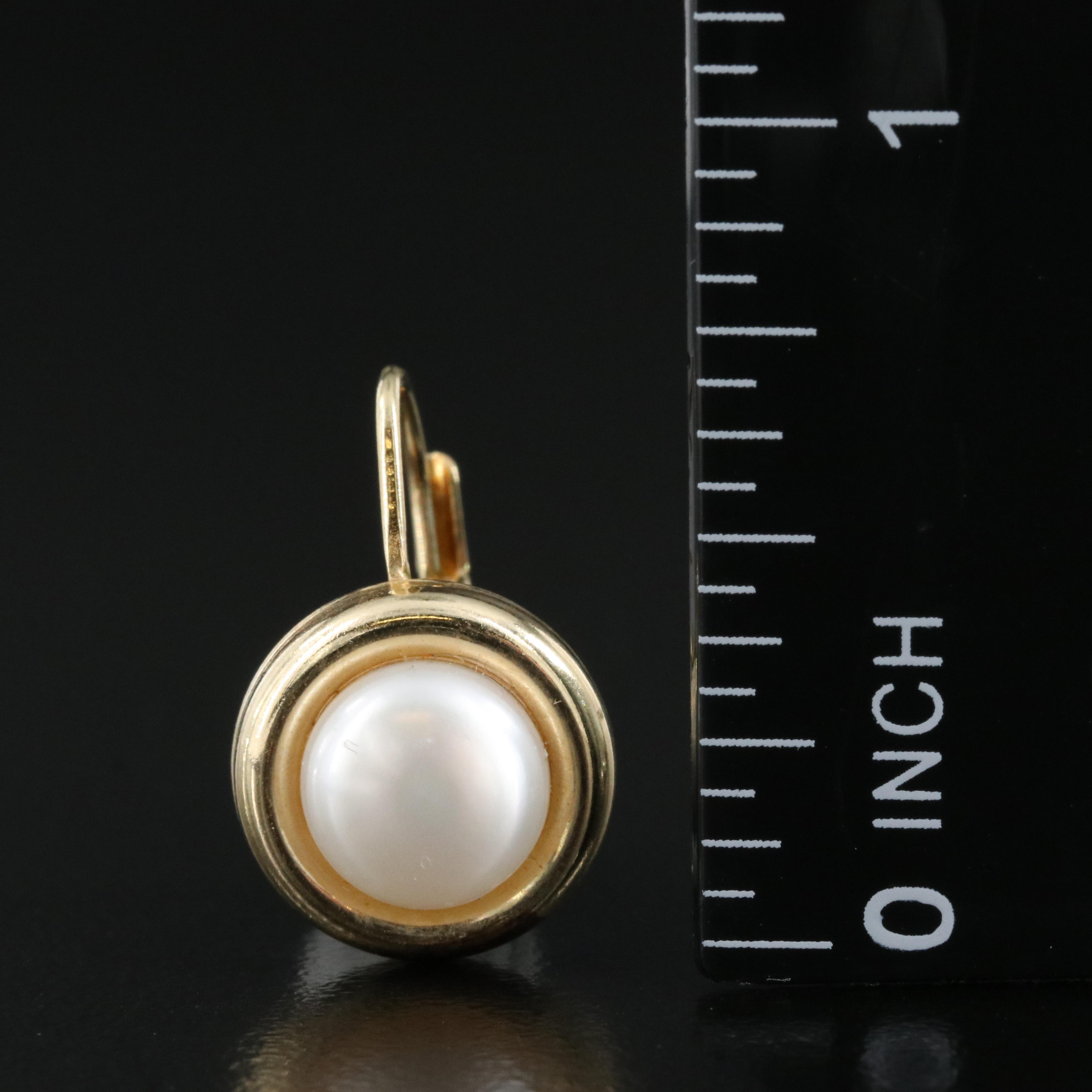 14K Pearl Earrings