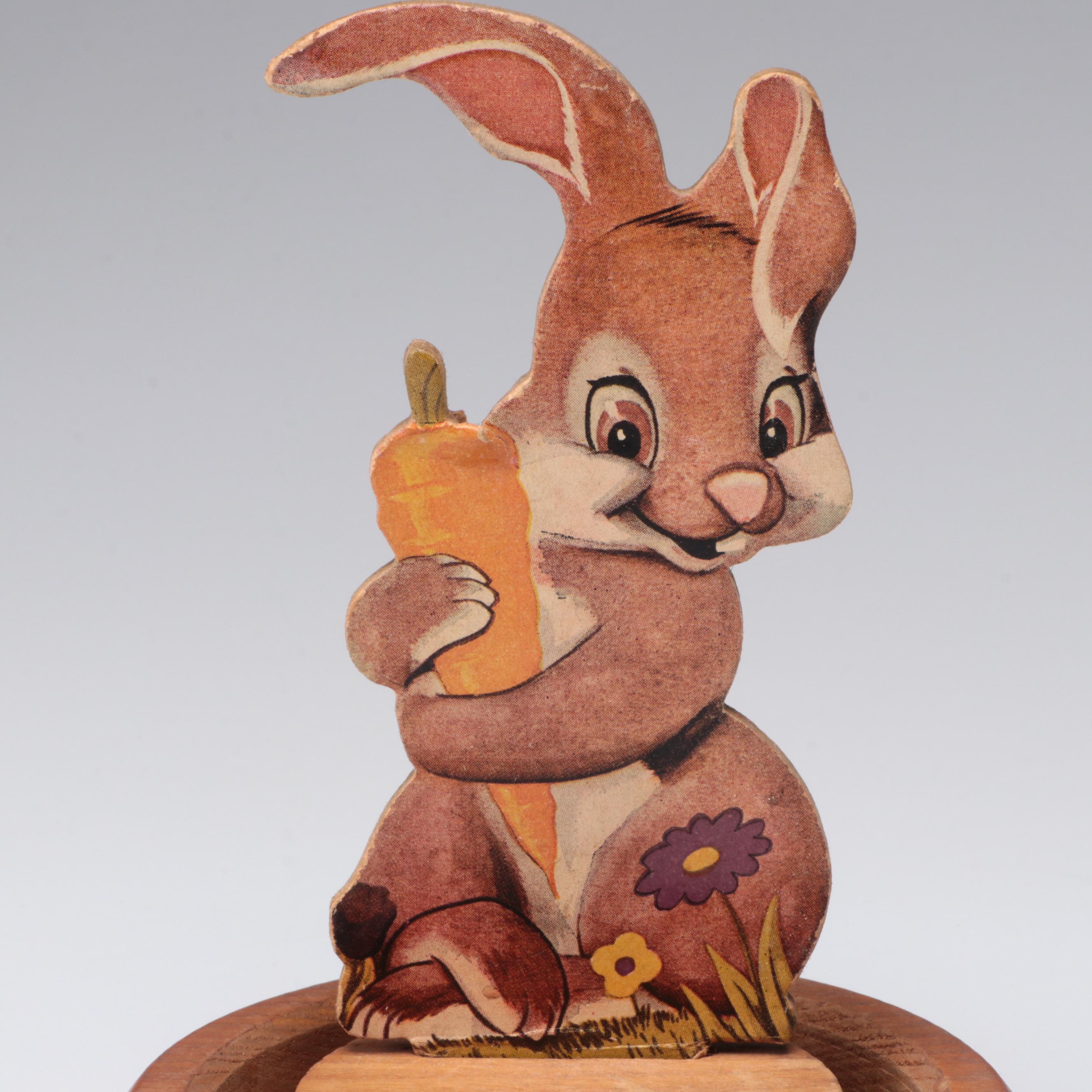 Vic Moran "A Little Jack" Rabbit Bubble Bank Coin Bank, Mid-20th C.