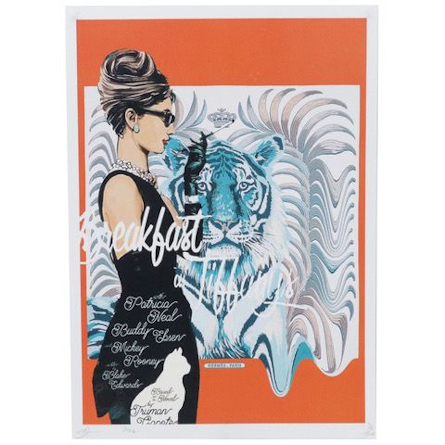 Death NYC Pop Art Graphic Print Featuring Audrey Hepburn, 2022