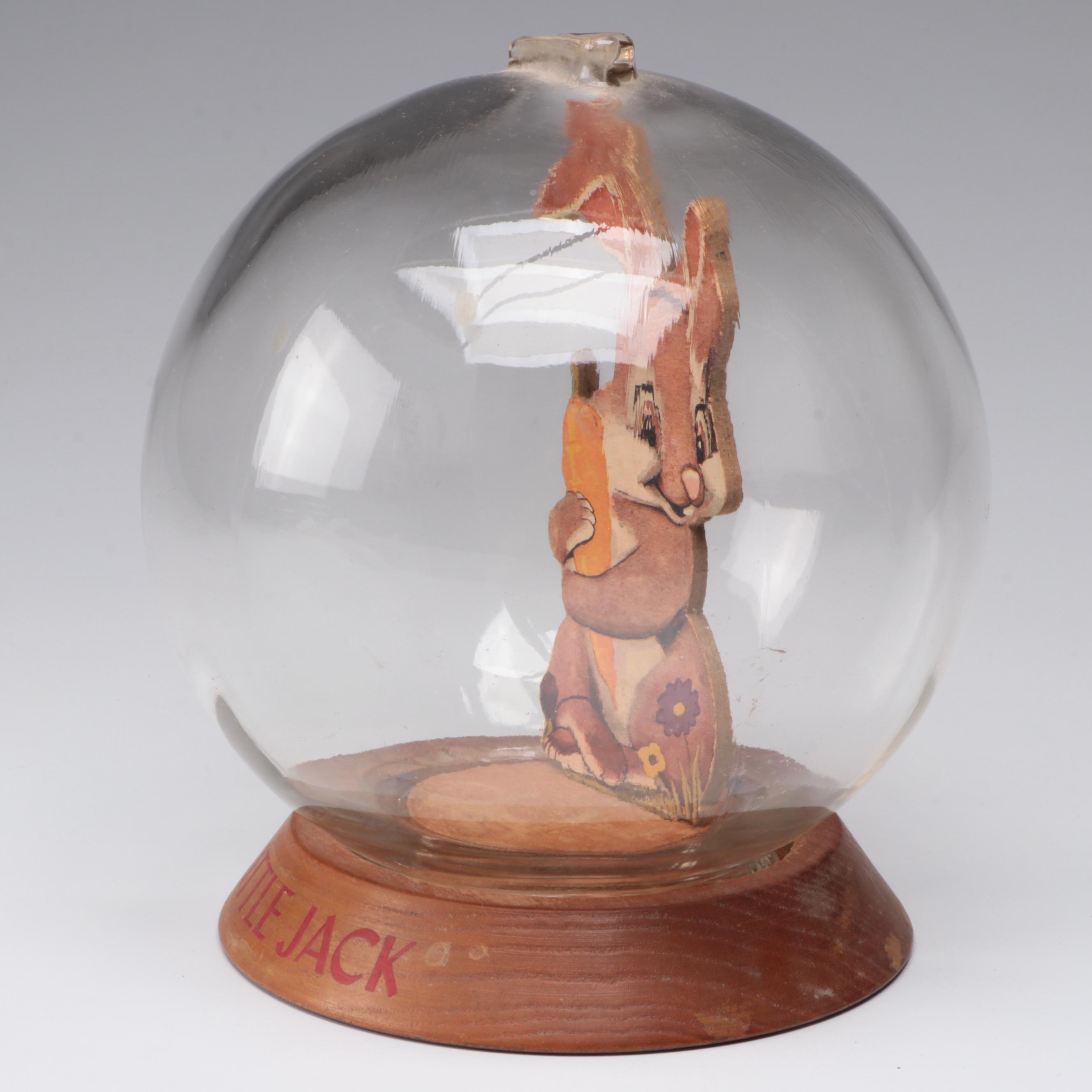 Vic Moran "A Little Jack" Rabbit Bubble Bank Coin Bank, Mid-20th C.