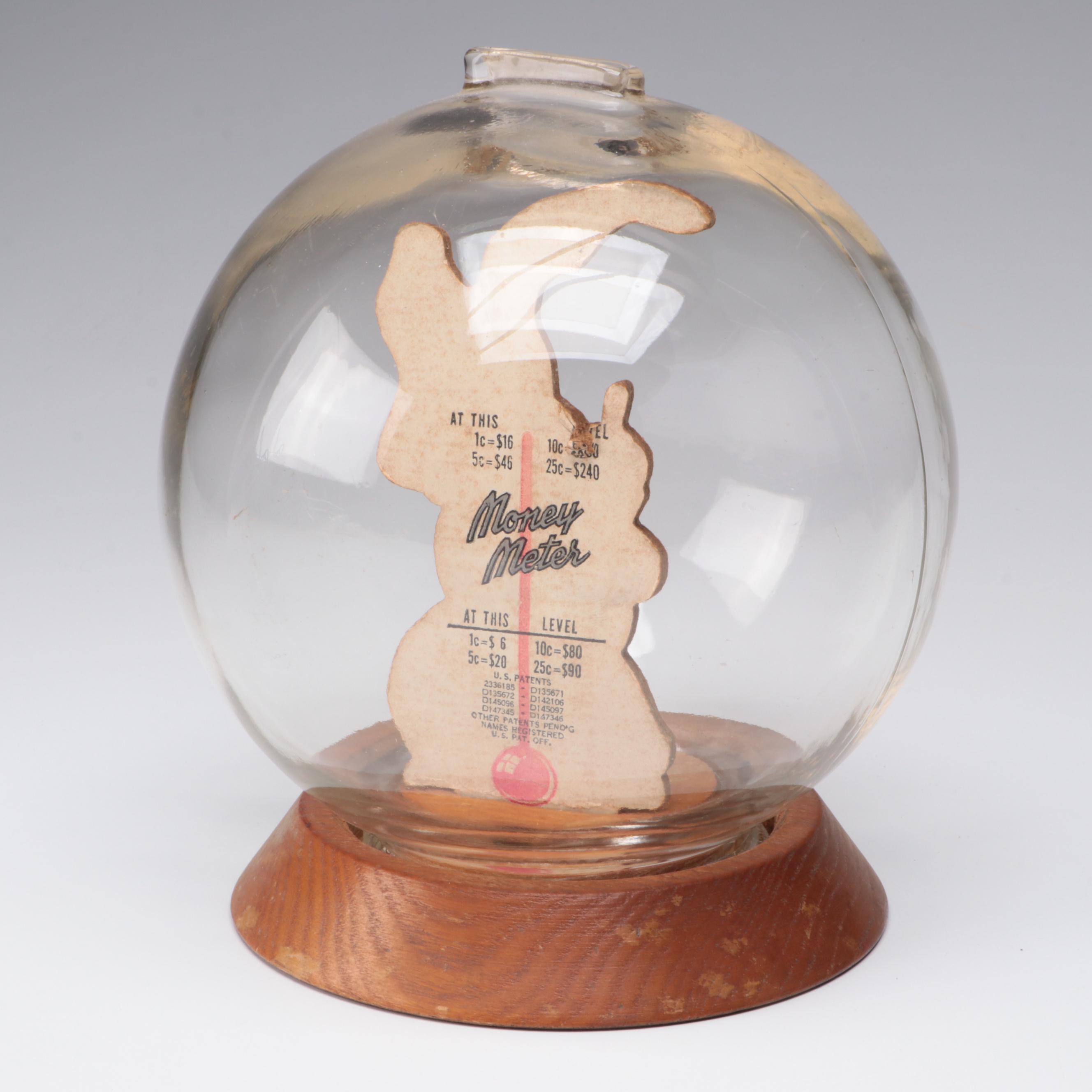 Vic Moran "A Little Jack" Rabbit Bubble Bank Coin Bank, Mid-20th C.