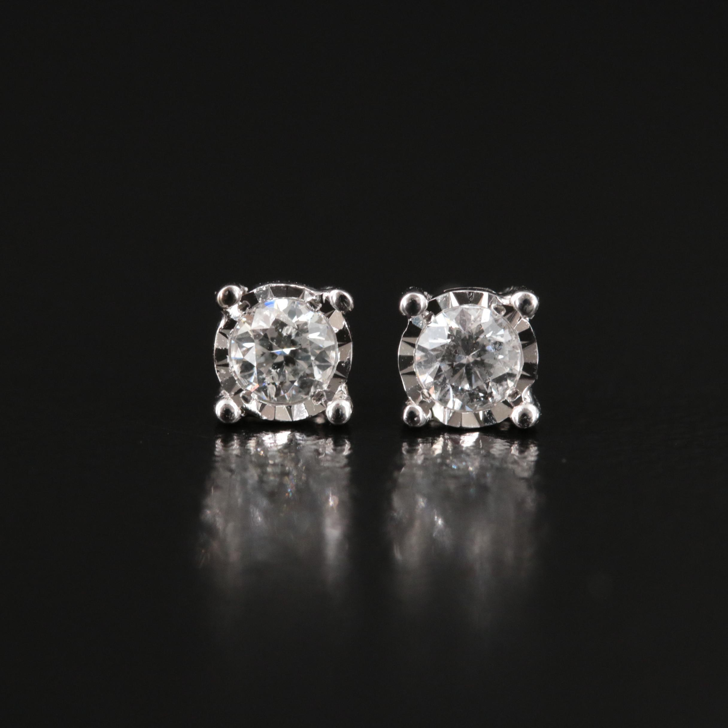 14K 0.24 CTW Diamond Stud Earrings