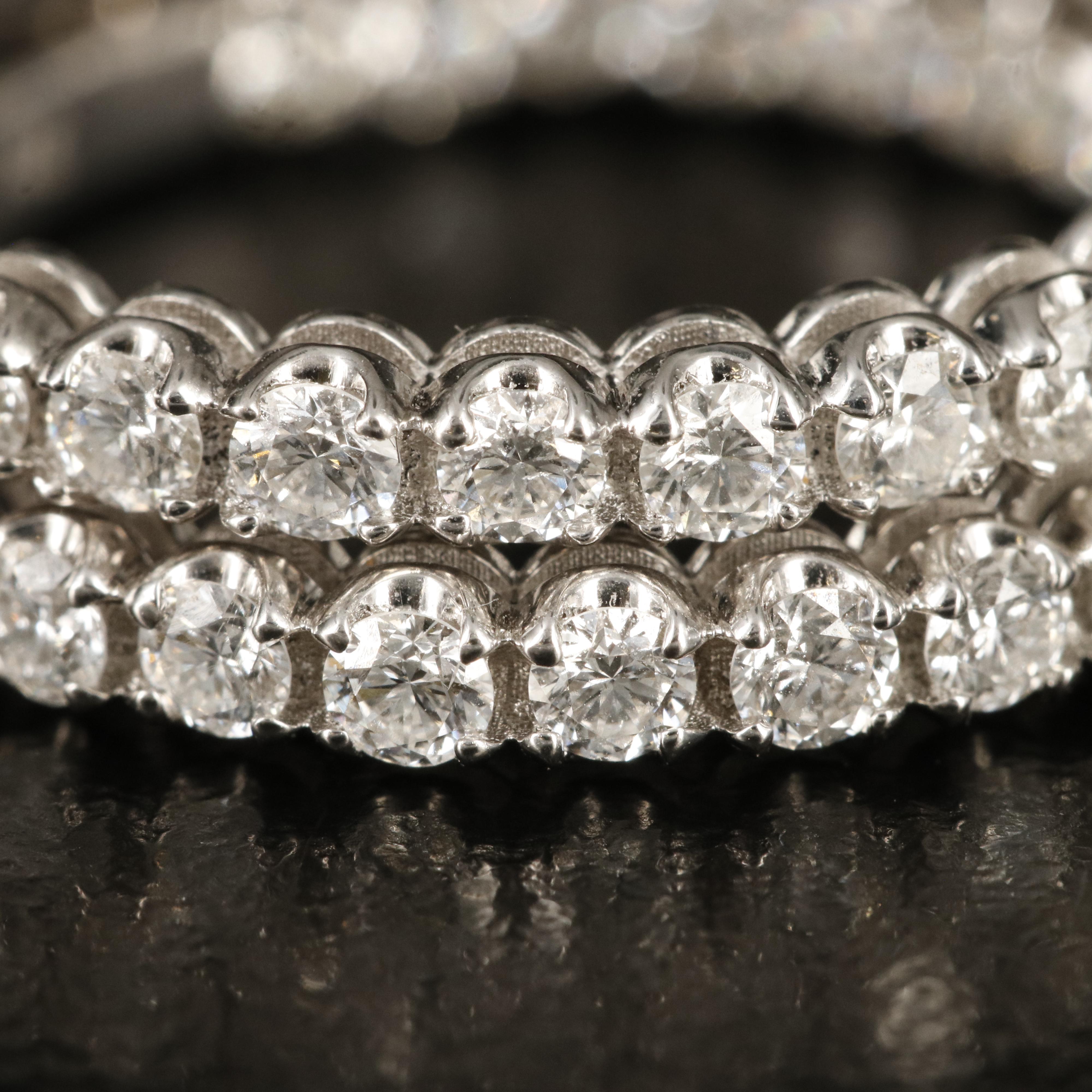 14K 1.71 CTW Diamond Inside-Out Hoop Earrings