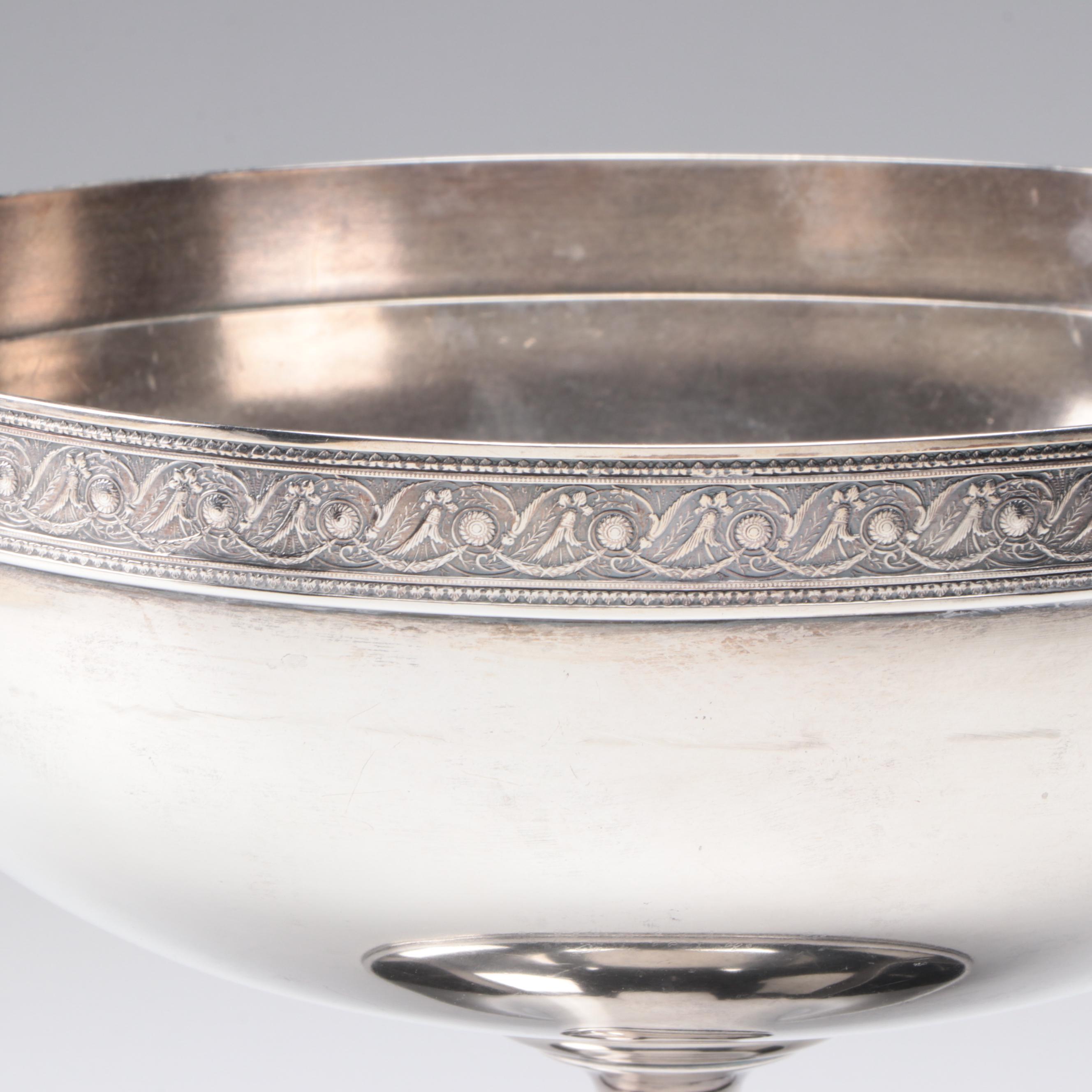 Whiting Manufacturing Company Sterling Silver Pedestal Bowl with Die-Cast Rim
