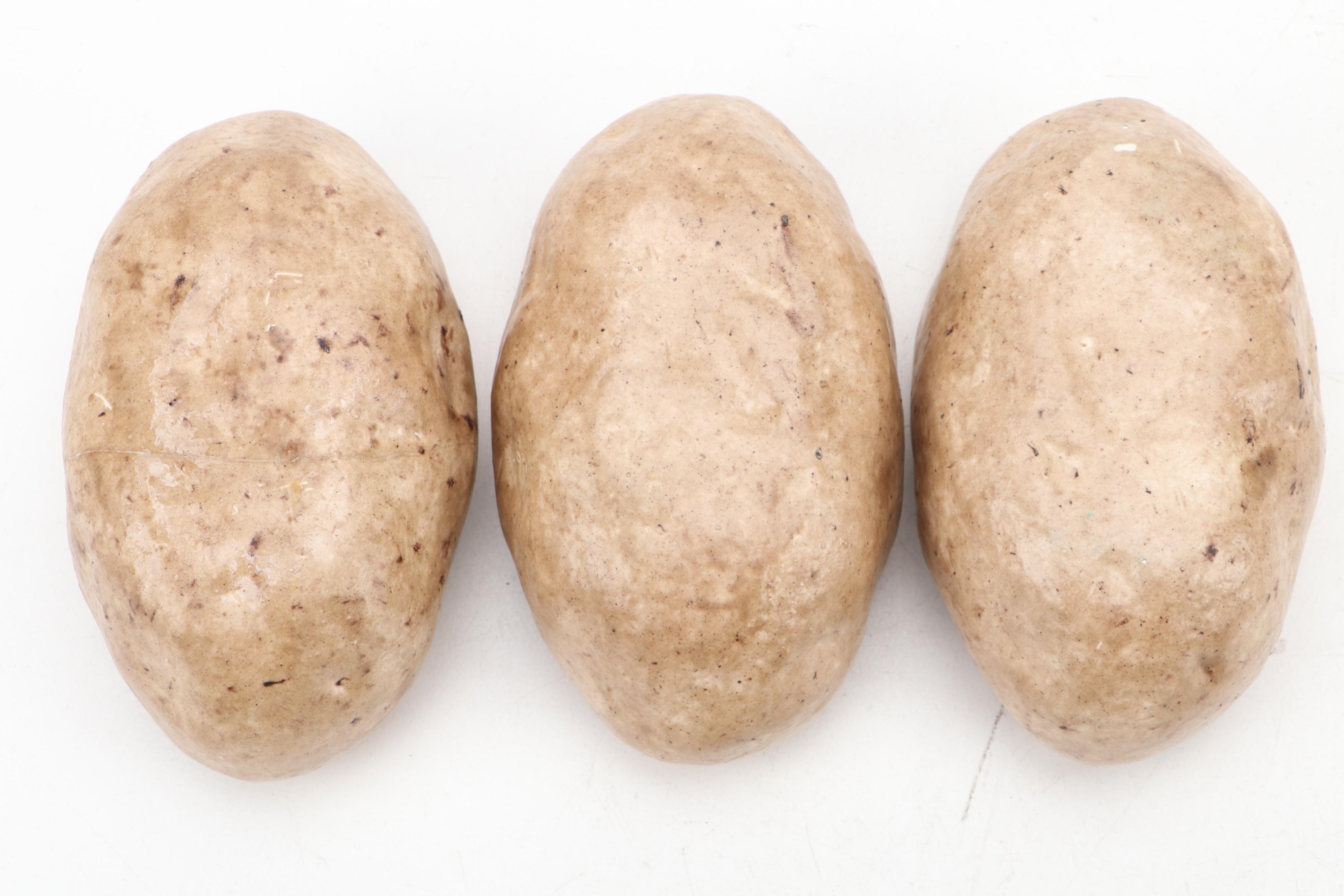 McNees Pottery and Other Ceramic Potato Shaped Dishes