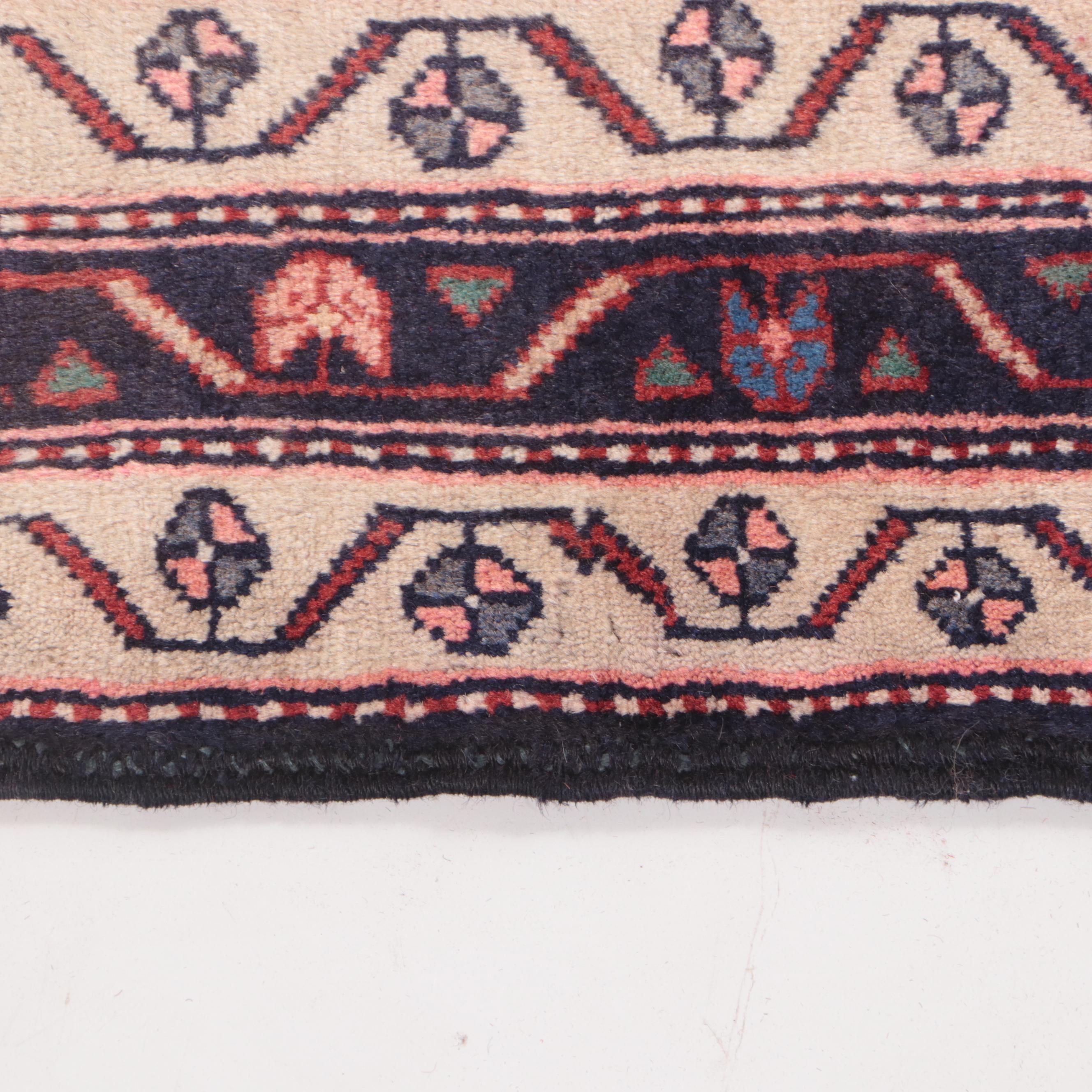 3'10 x 11'3 Hand-Knotted Persian Hamadan Carpet Runner Long Rug