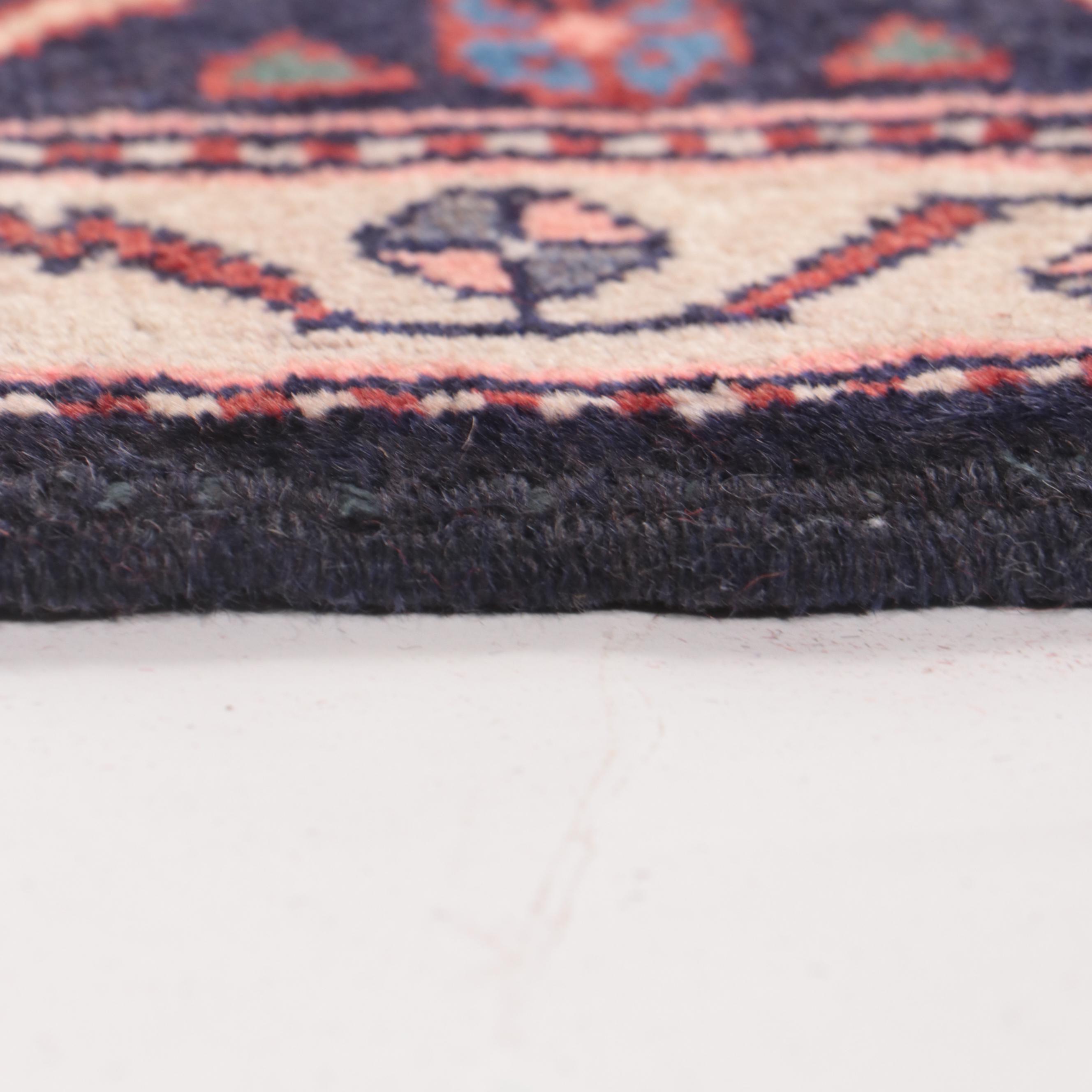 3'10 x 11'3 Hand-Knotted Persian Hamadan Carpet Runner Long Rug