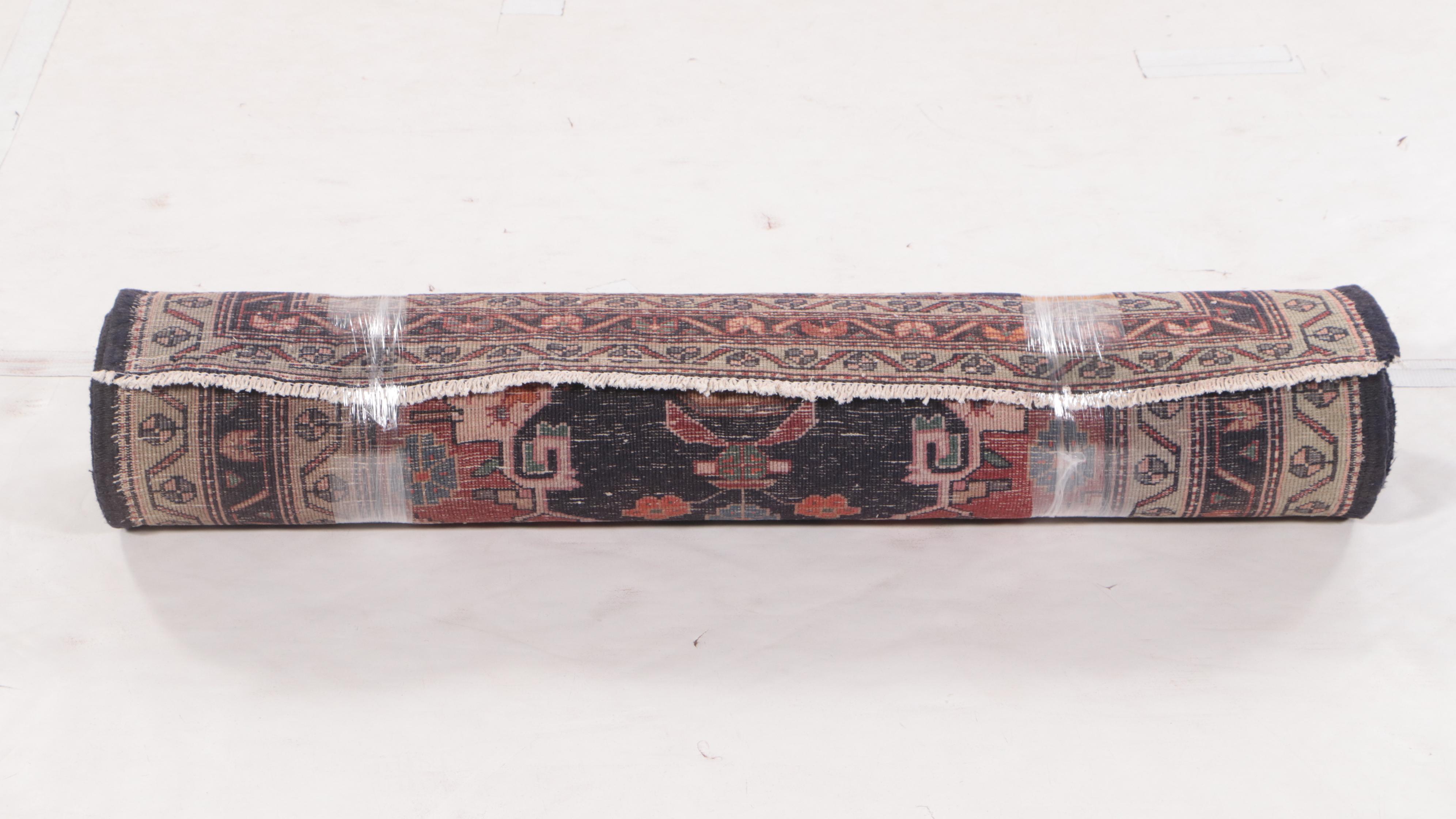 3'10 x 11'3 Hand-Knotted Persian Hamadan Carpet Runner Long Rug