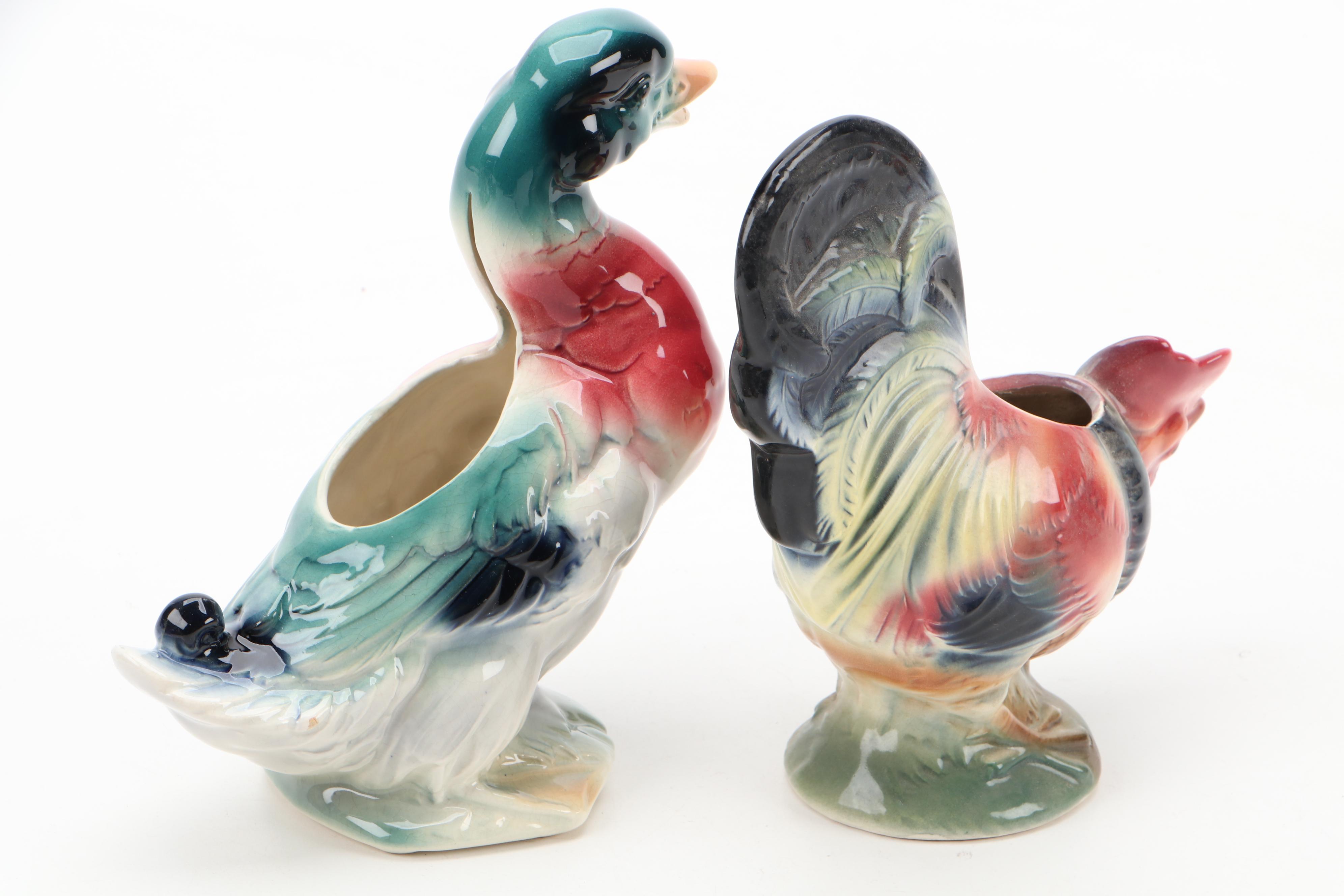 Nancy Pew Giftwares Co. with Other Figural Planters, Mid to Late 20th Century