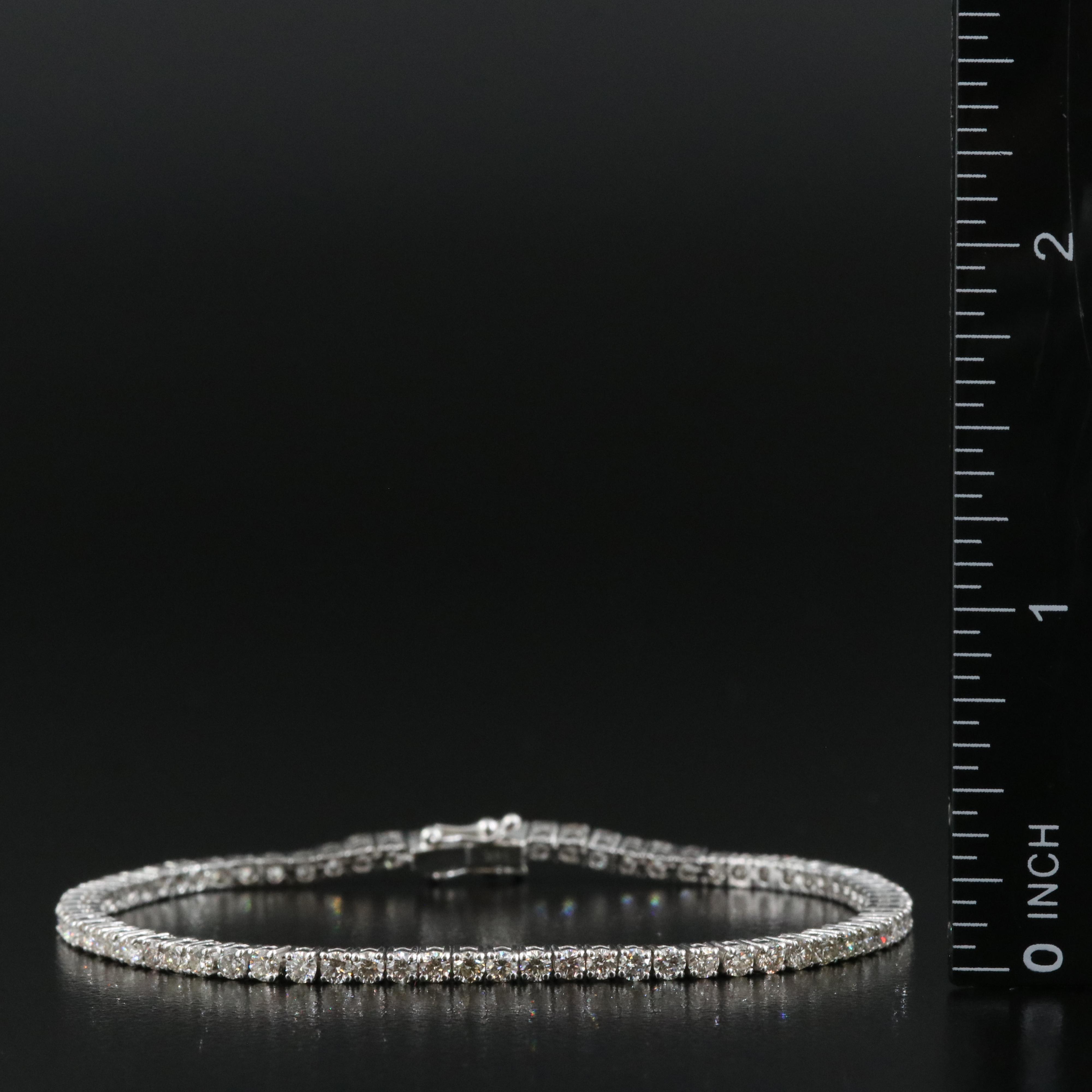 14K 2.95 CTW Diamond Line Bracelet