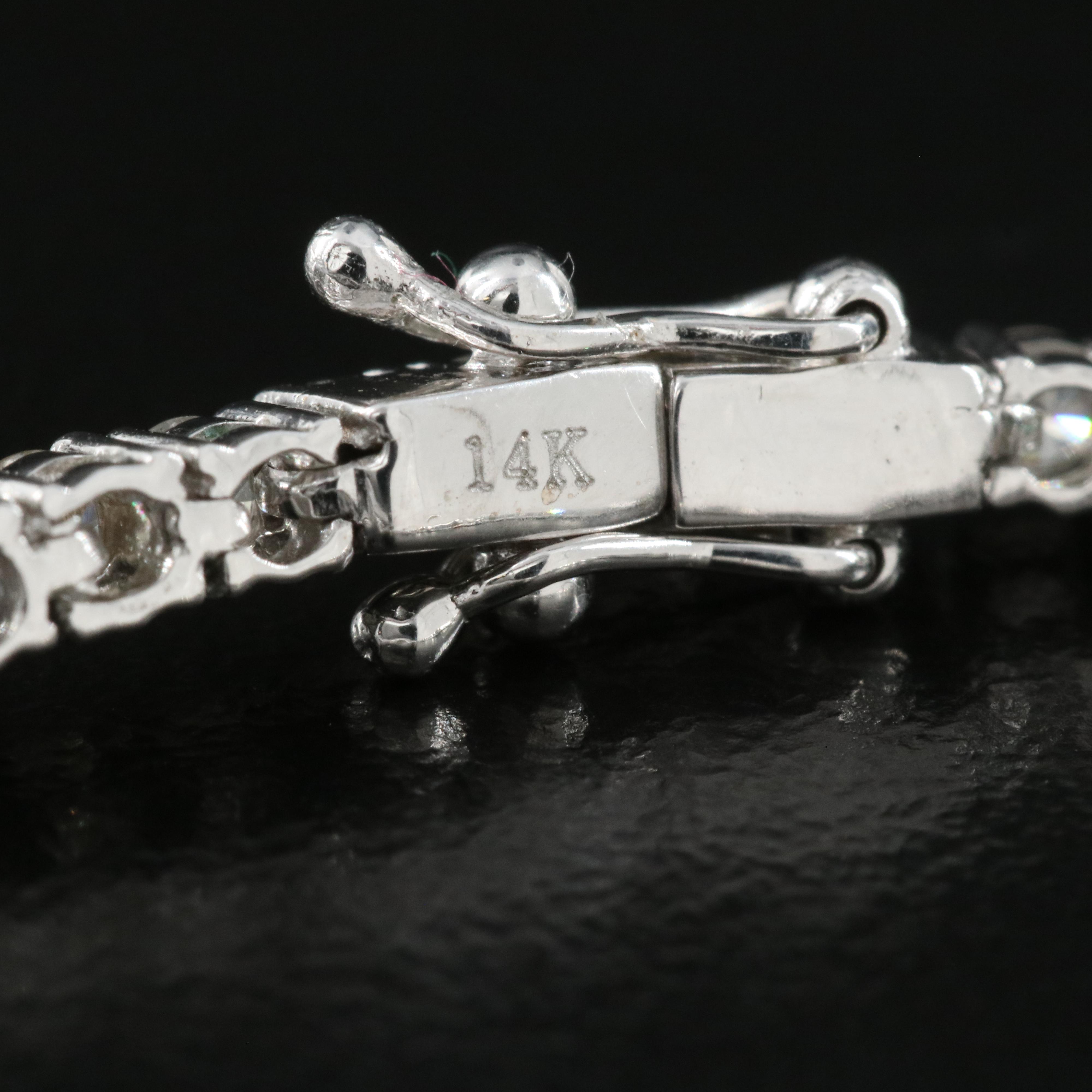 14K 2.95 CTW Diamond Line Bracelet