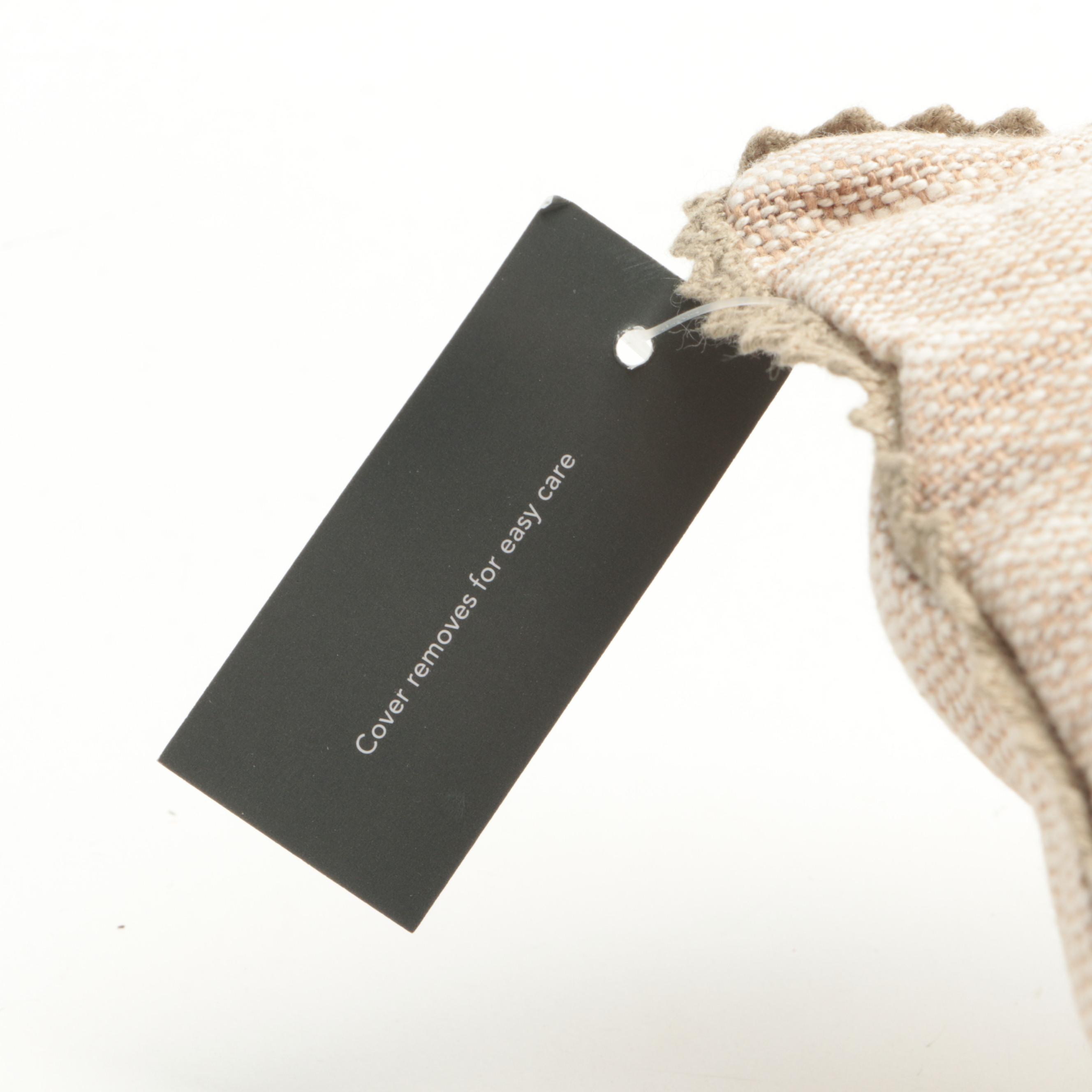 Threshold with Studio McGee Beige Chambray Throw Pillows with Lace Trim