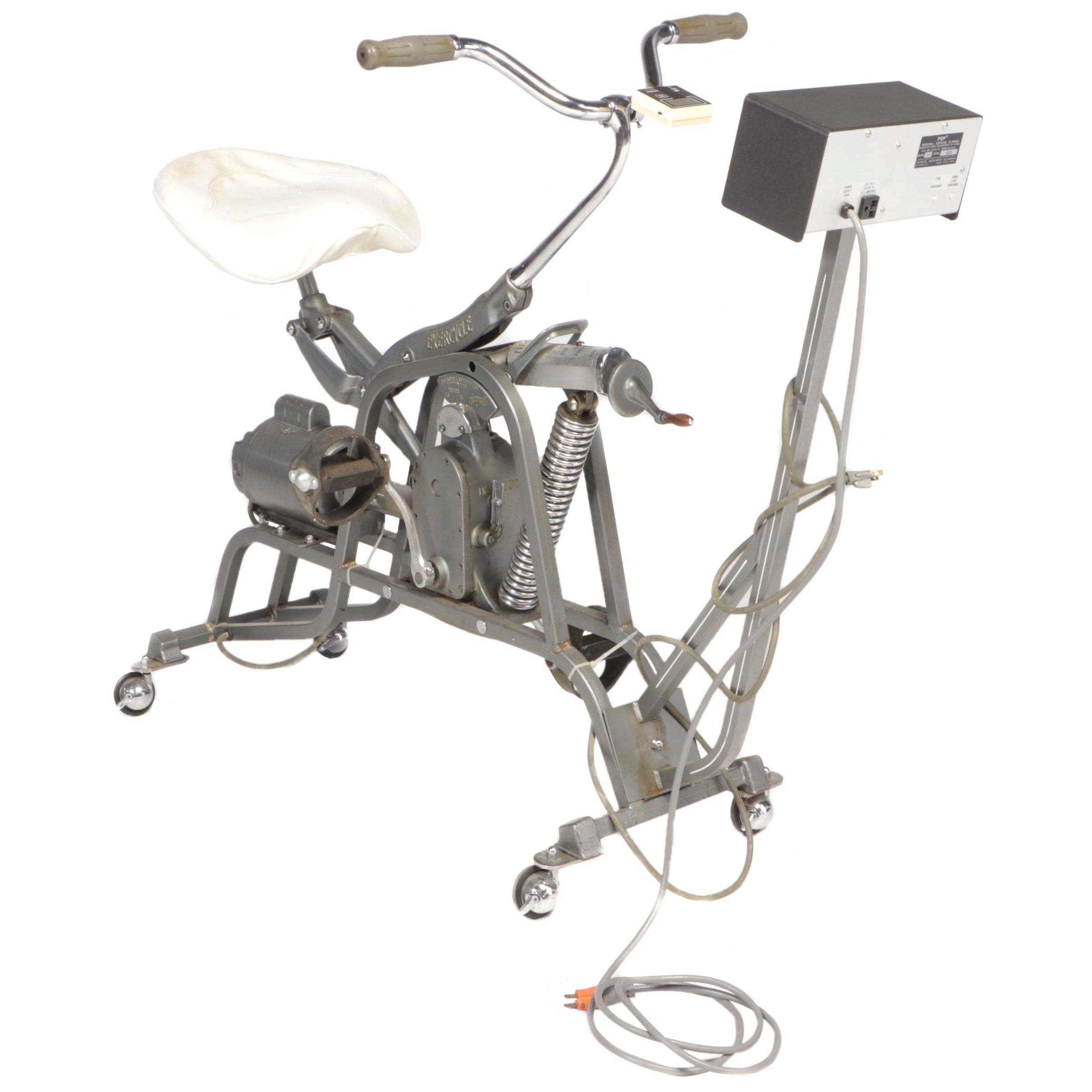 PEP "Exercycle" Electric Stationary Fitness Bike, Mid to Late 20th Century