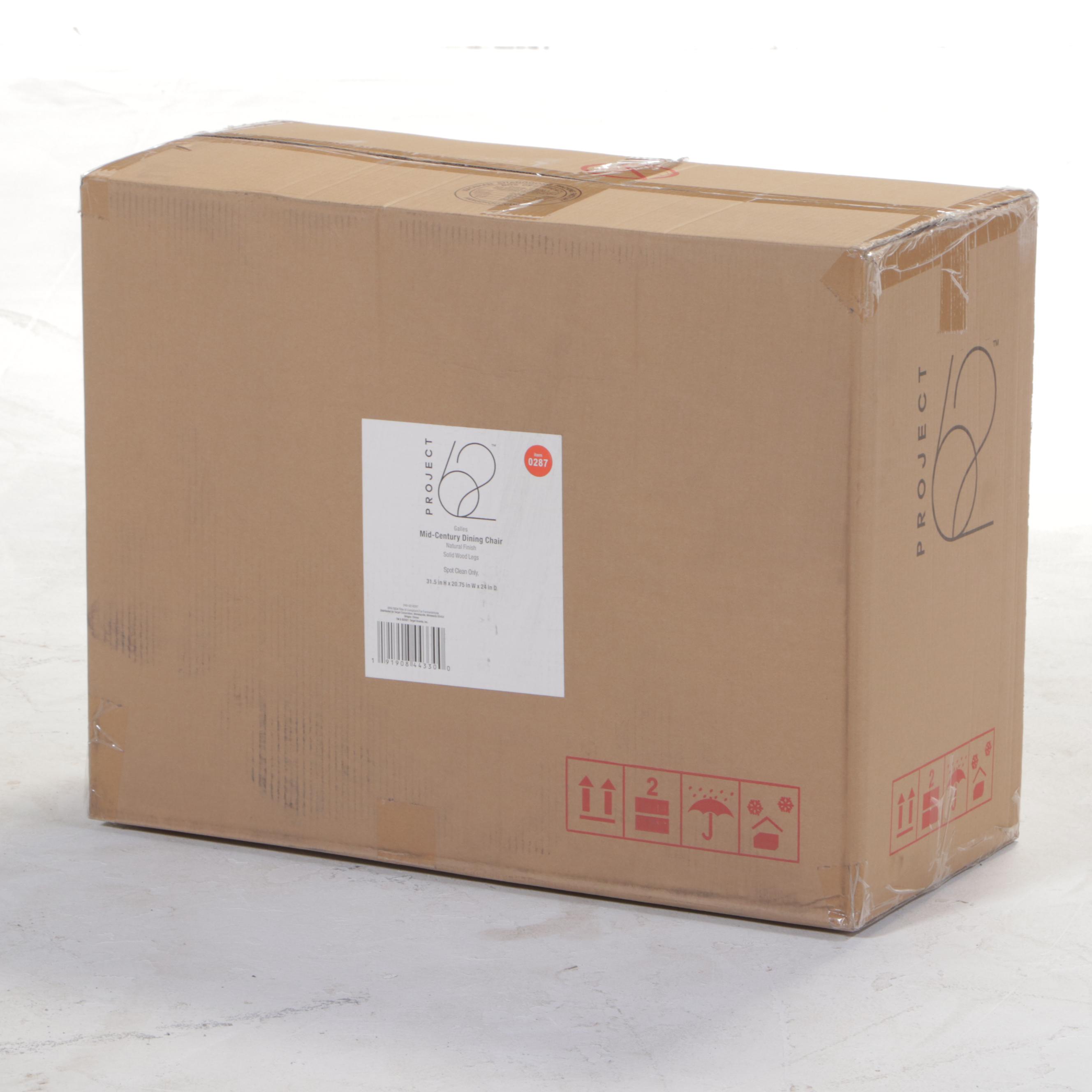 Four Project 62 Galles Mid-Century Upholstered Dining Chairs in Dark Gray