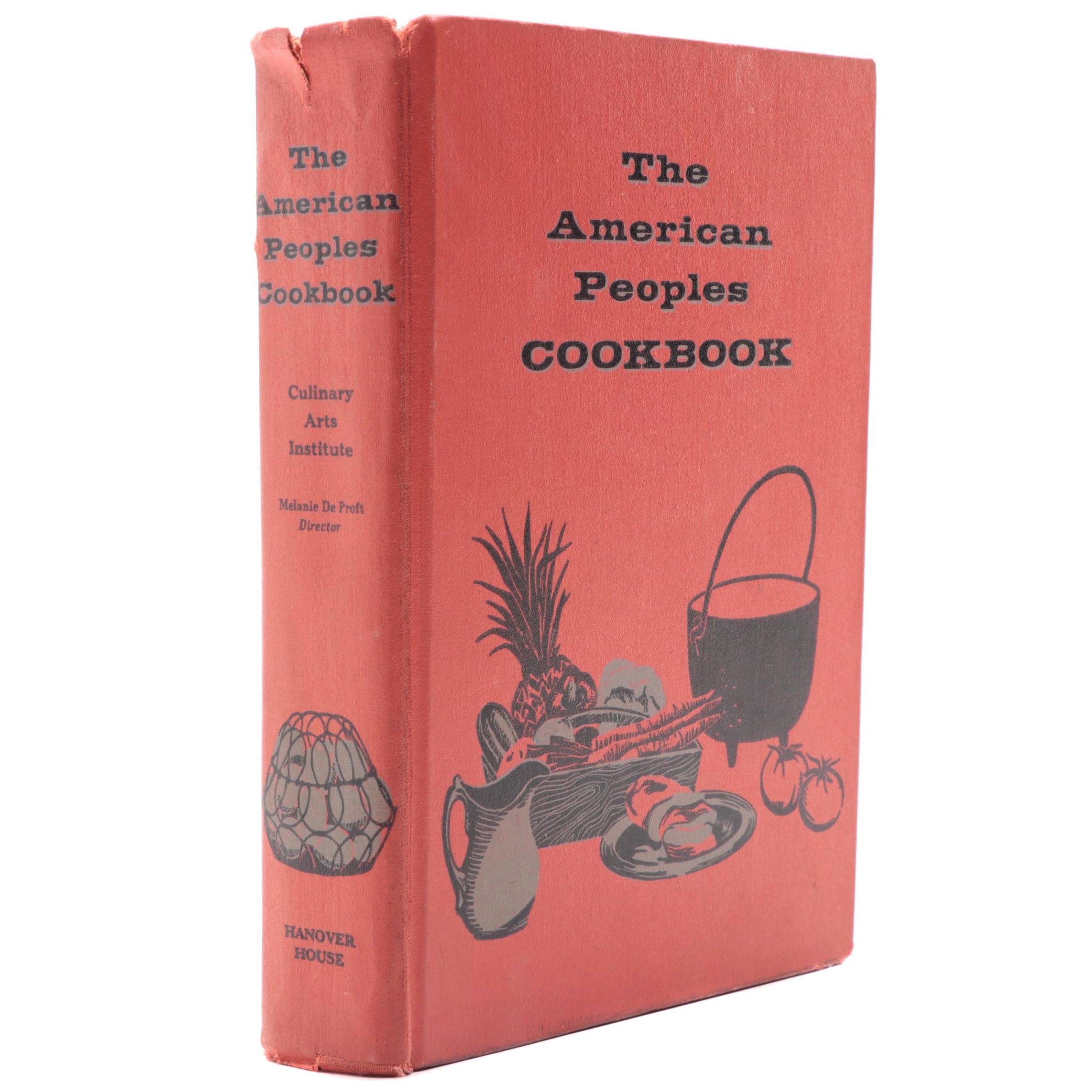 Illustrated "The American Peoples Cookbook" by Melanie De Proft, 1956