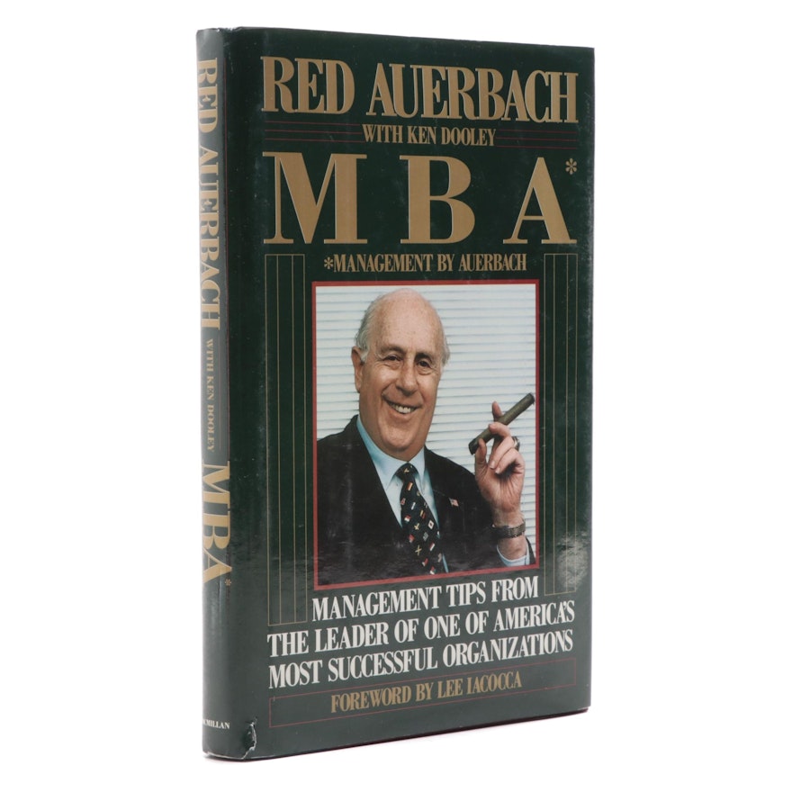 Signed First Edition "MBA Management by Auerbach" by Red Auerbach, 1991